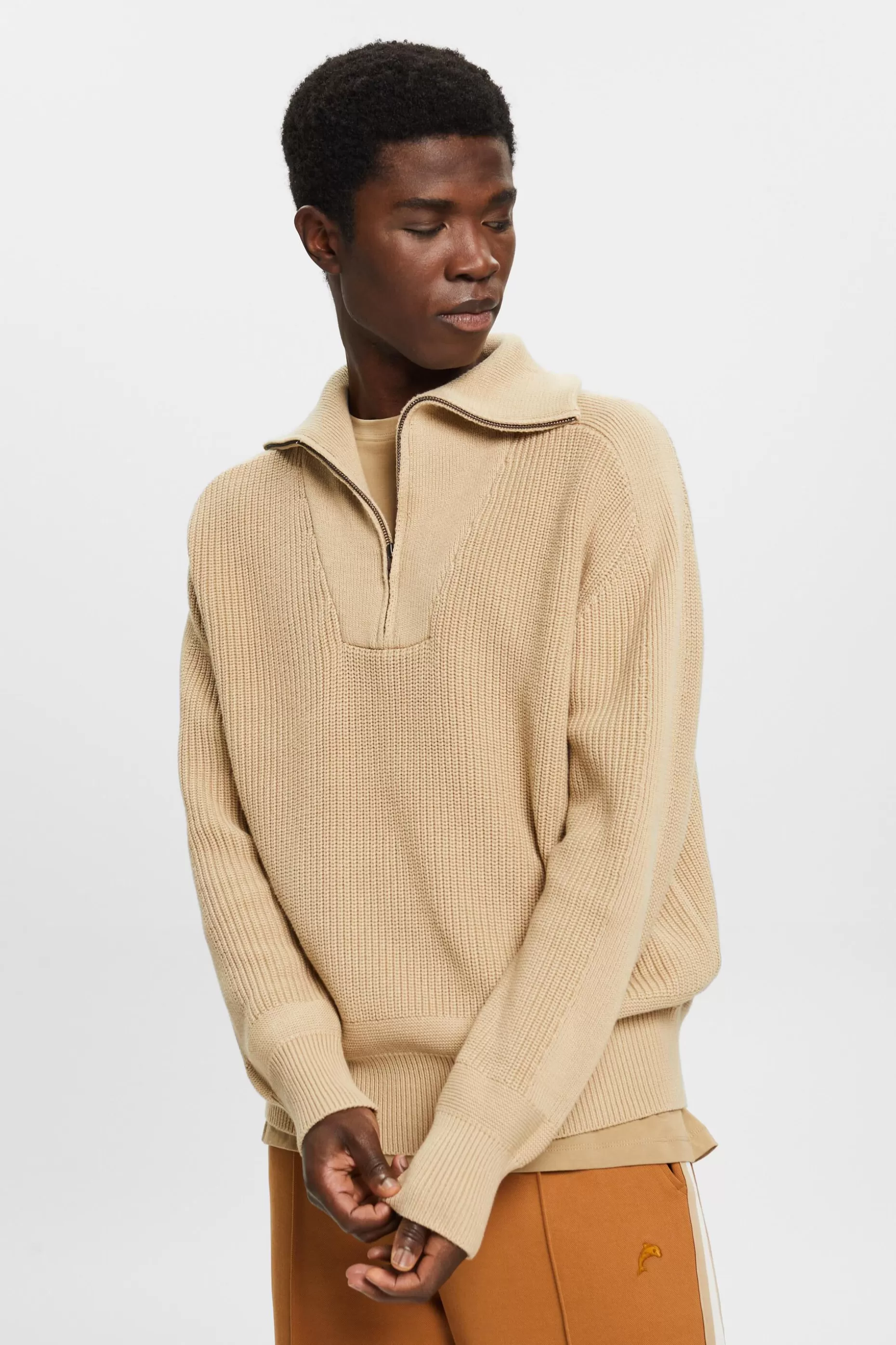 ESPRIT Half-zip roll neck sweater at our Online Shop *Men Sweaters