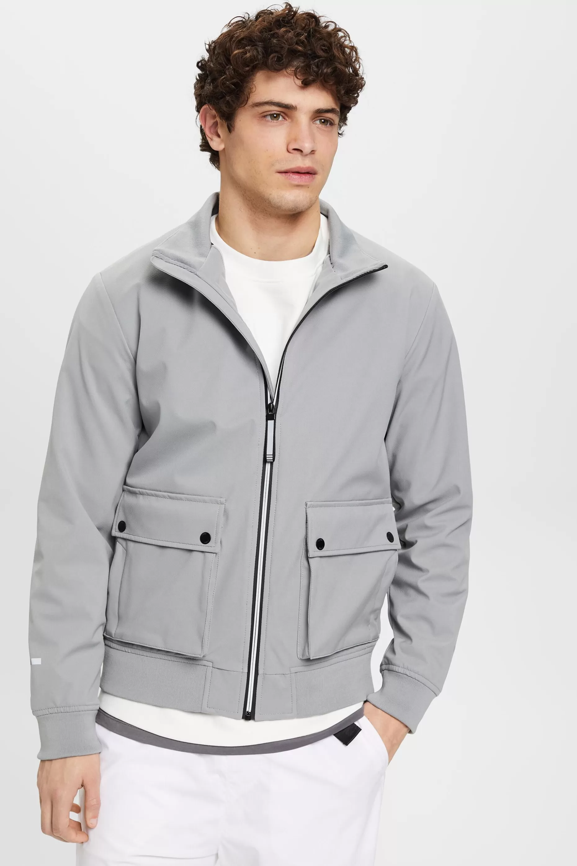 ESPRIT Herringbone softshell jacket at our Online Shop *Men Jackets + Coats