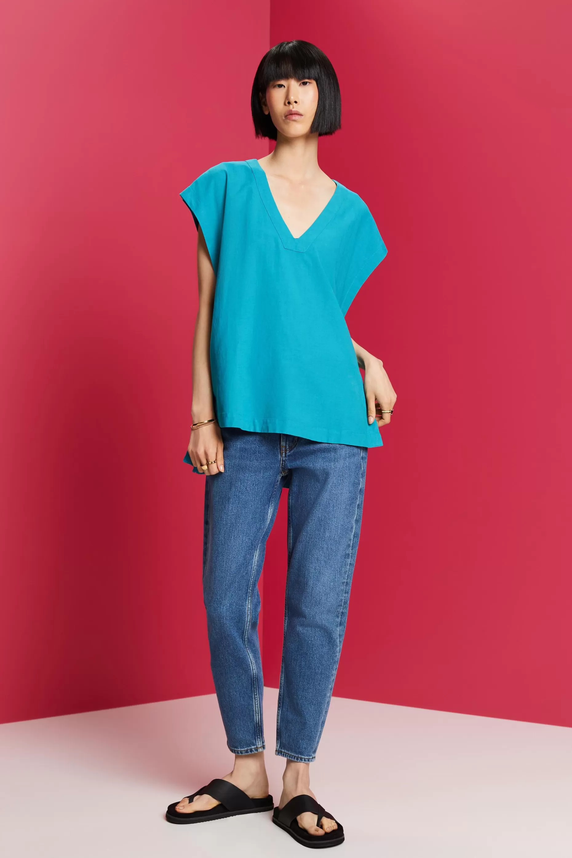 ESPRIT High Rise Straight Leg Jeans at our Online Shop *Women Denim