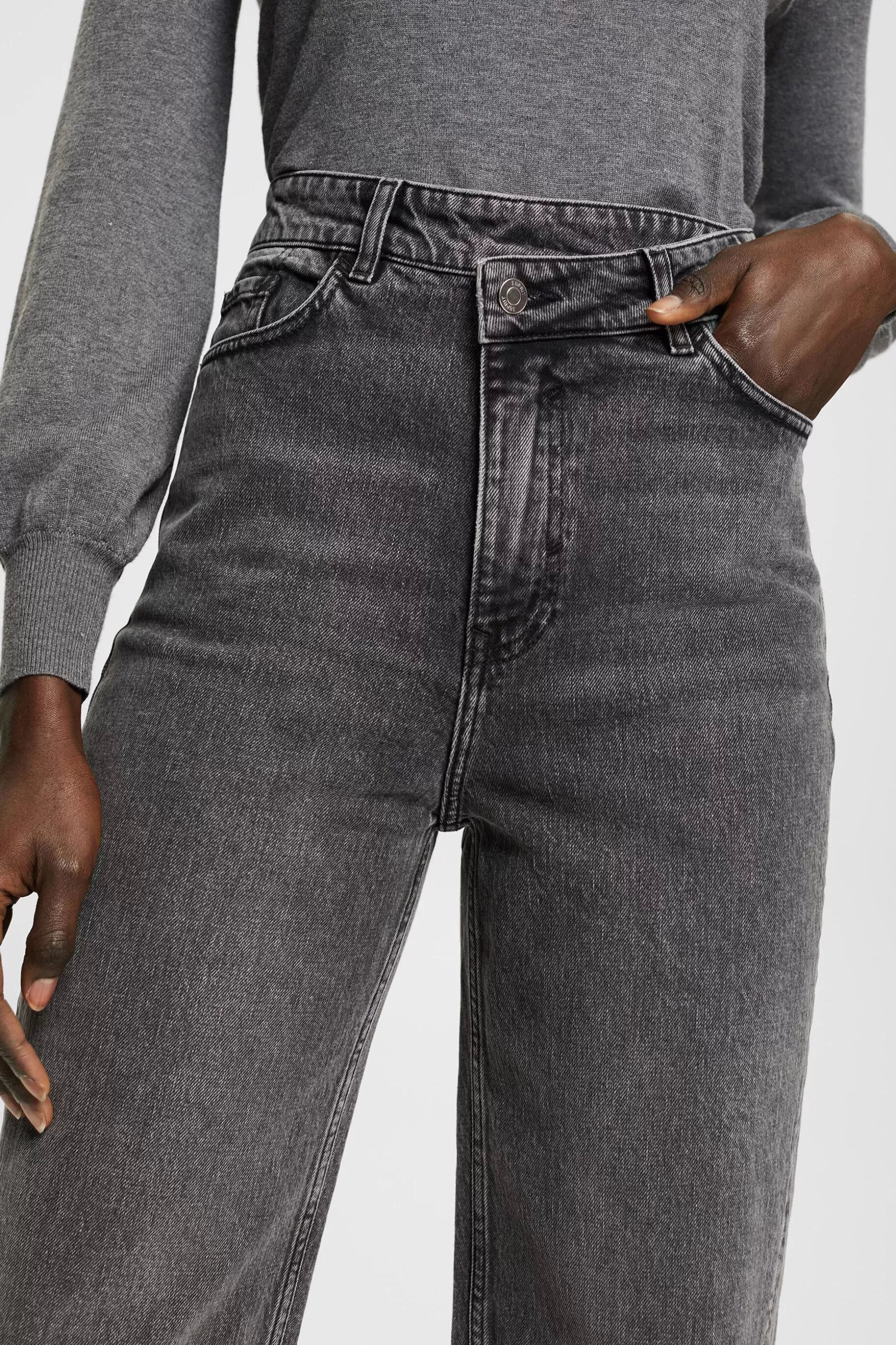 ESPRIT High-Rise Criss-Cross Waist Jeans at our Online Shop * Sale Under $50