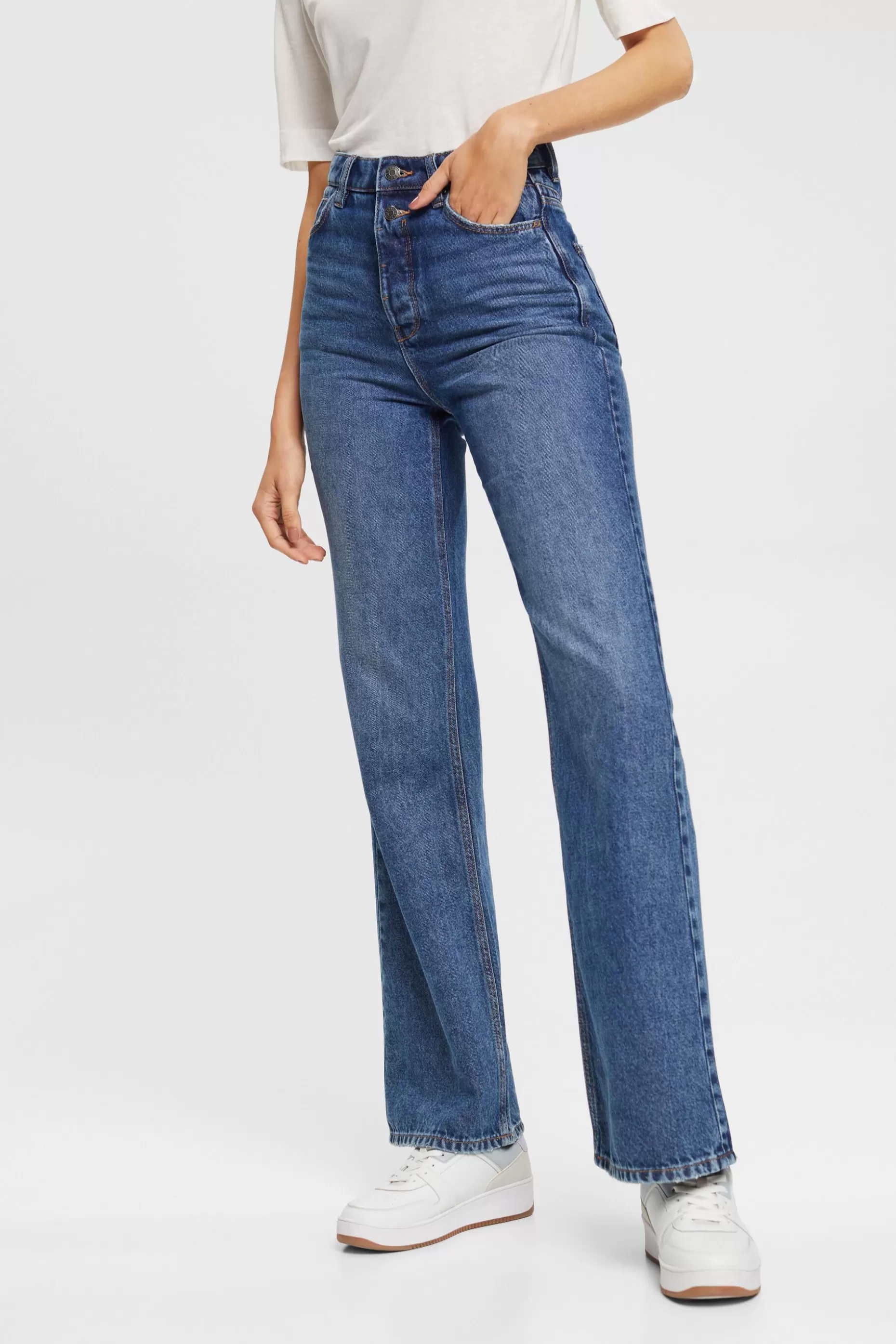 ESPRIT High-rise retro flared jeans at our Online Shop *Women Bottoms