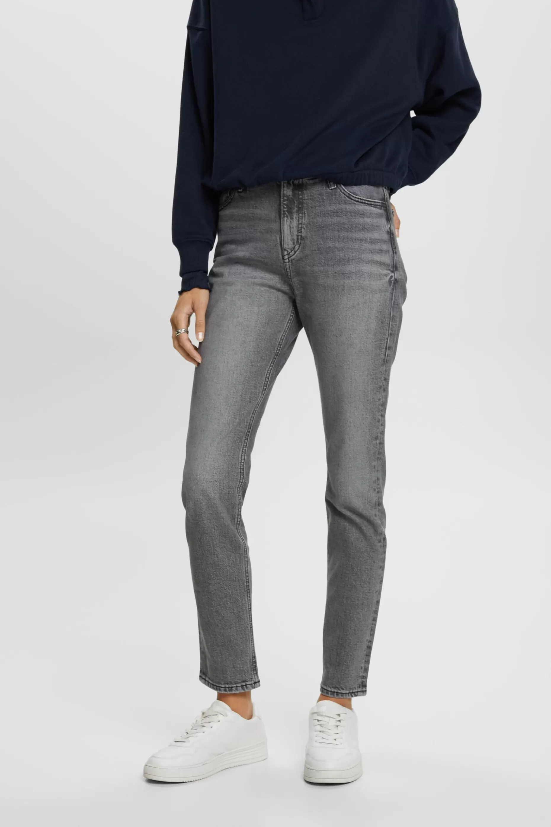 ESPRIT High-rise retro slim fit jeans at our Online Shop * Sale Under $75