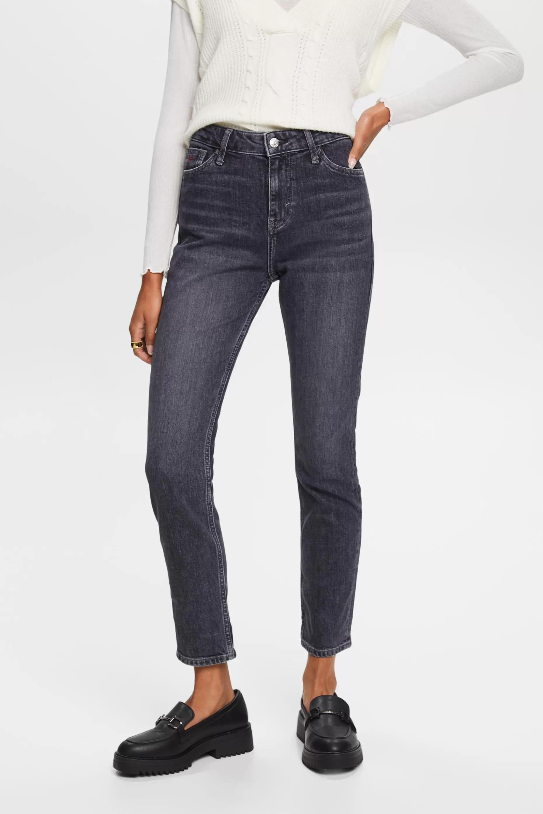ESPRIT High-Rise Retro Slim Jean at our Online Shop * Sale Under $75