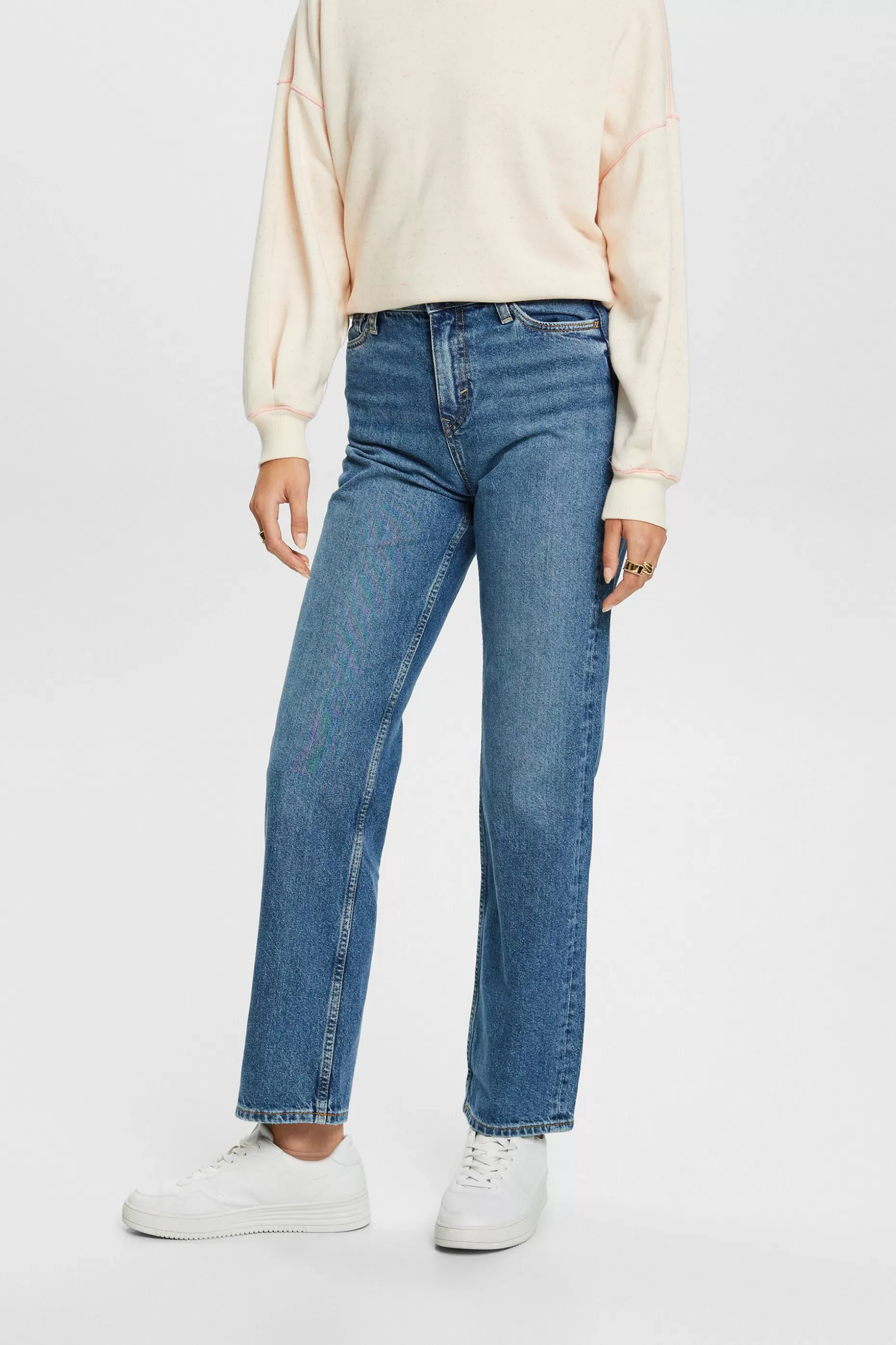 ESPRIT High-Rise Retro Straight Jeans at our Online Shop * Sale Under $75