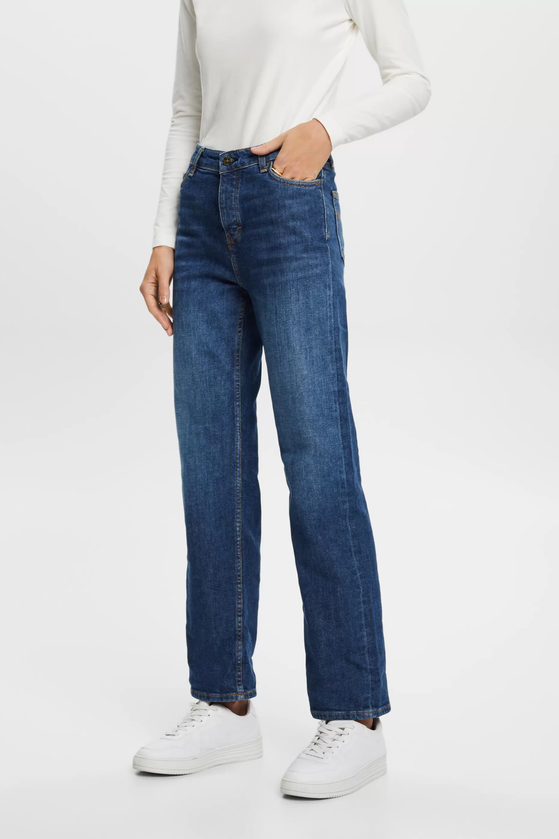 ESPRIT High-Rise Retro Straight Jeans at our Online Shop *Women Denim