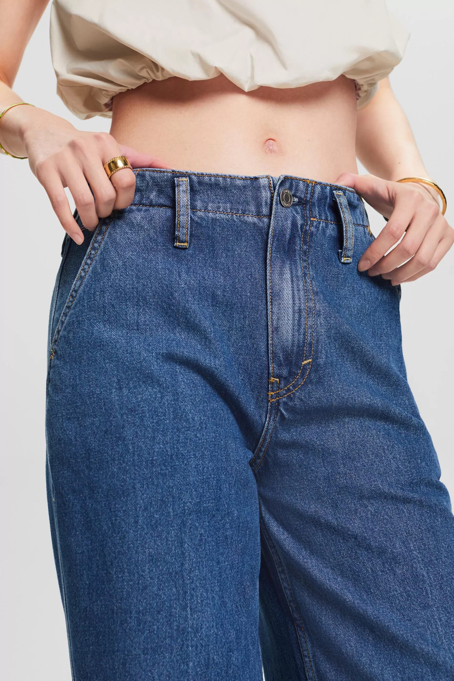 ESPRIT High-Rise Retro Wide Leg Jeans at our Online Shop *Women Denim