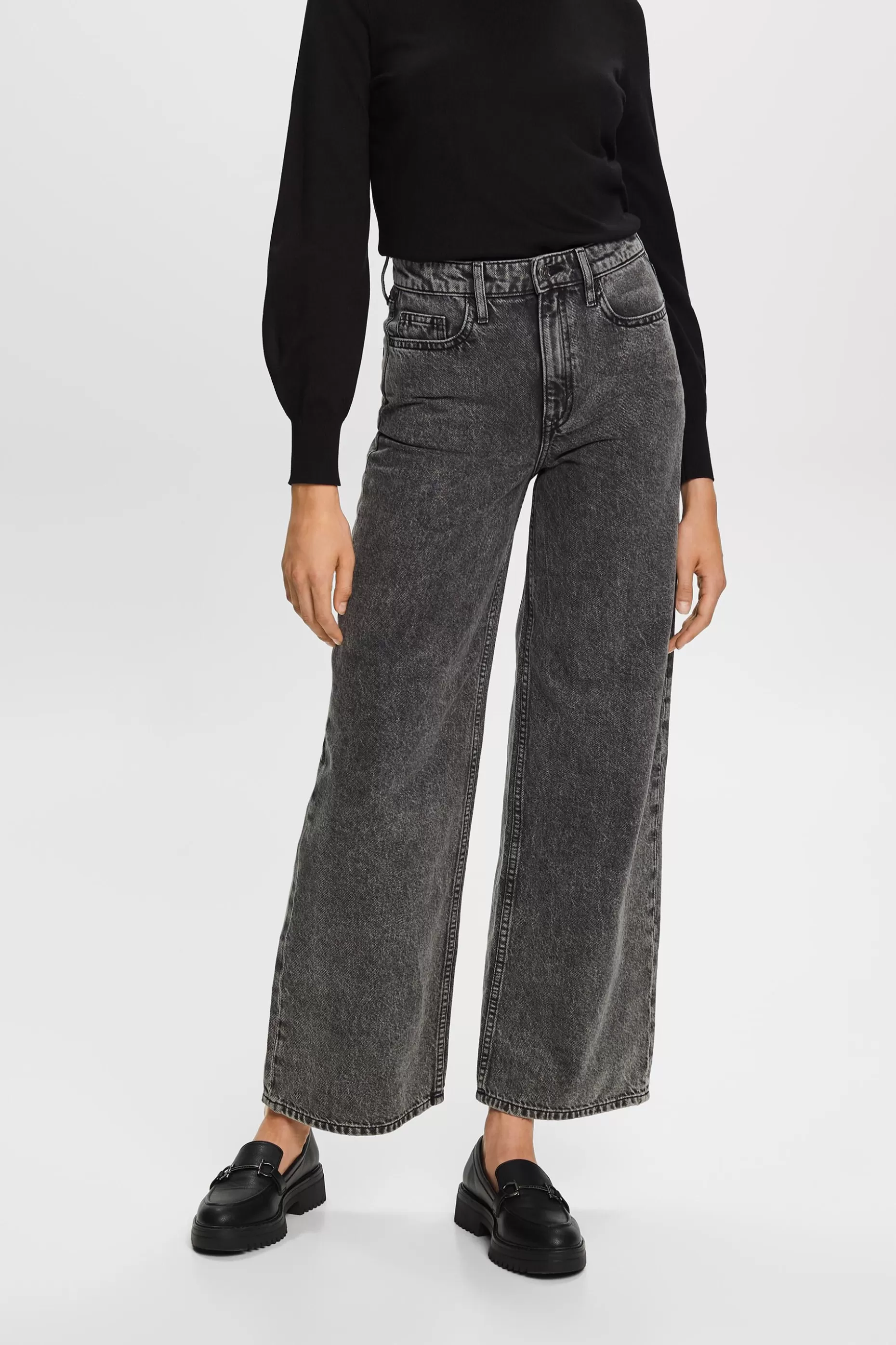 ESPRIT High-Rise Retro Wide-Leg Jeans at our Online Shop *Women Bottoms