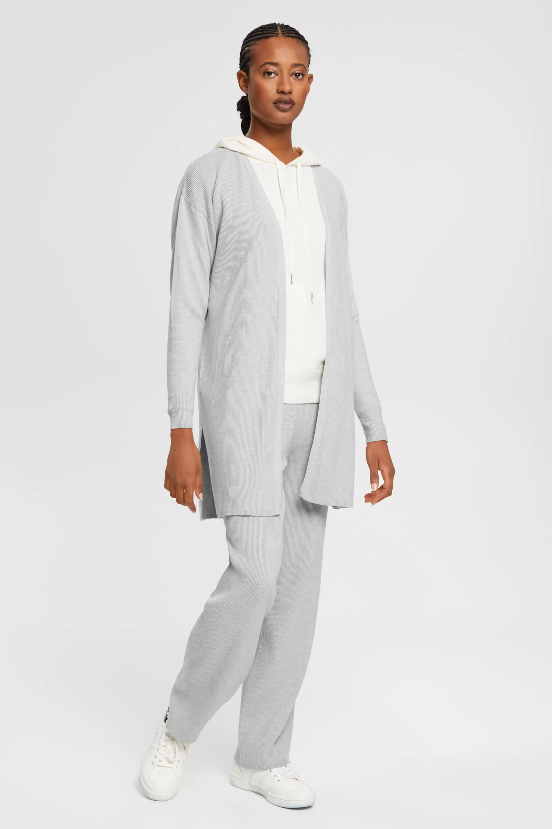 ESPRIT High-rise rib knit trousers at our Online Shop *Women Pants + Joggers