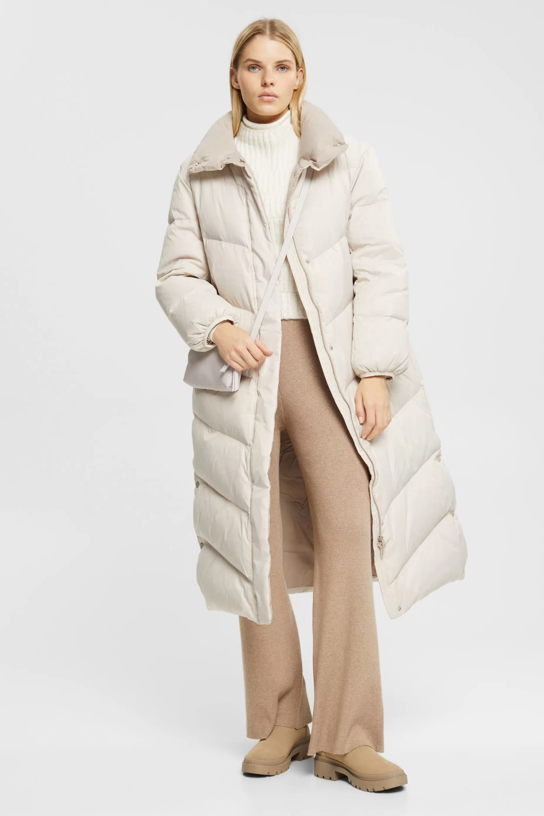 ESPRIT High-rise rib knit trousers at our Online Shop *Women Pants + Joggers