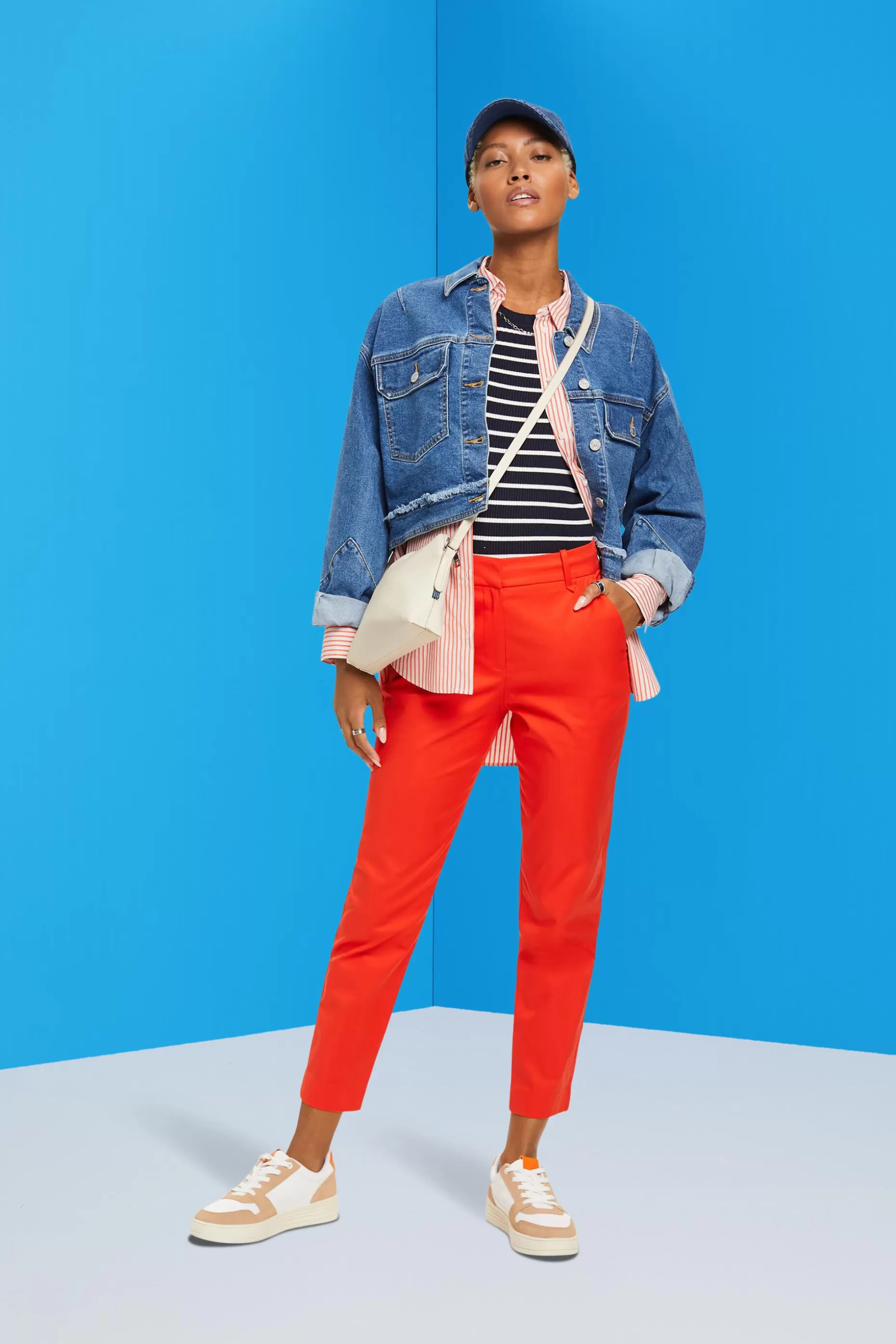ESPRIT High-rise slim fit trousers at our Online Shop *Women Bottoms