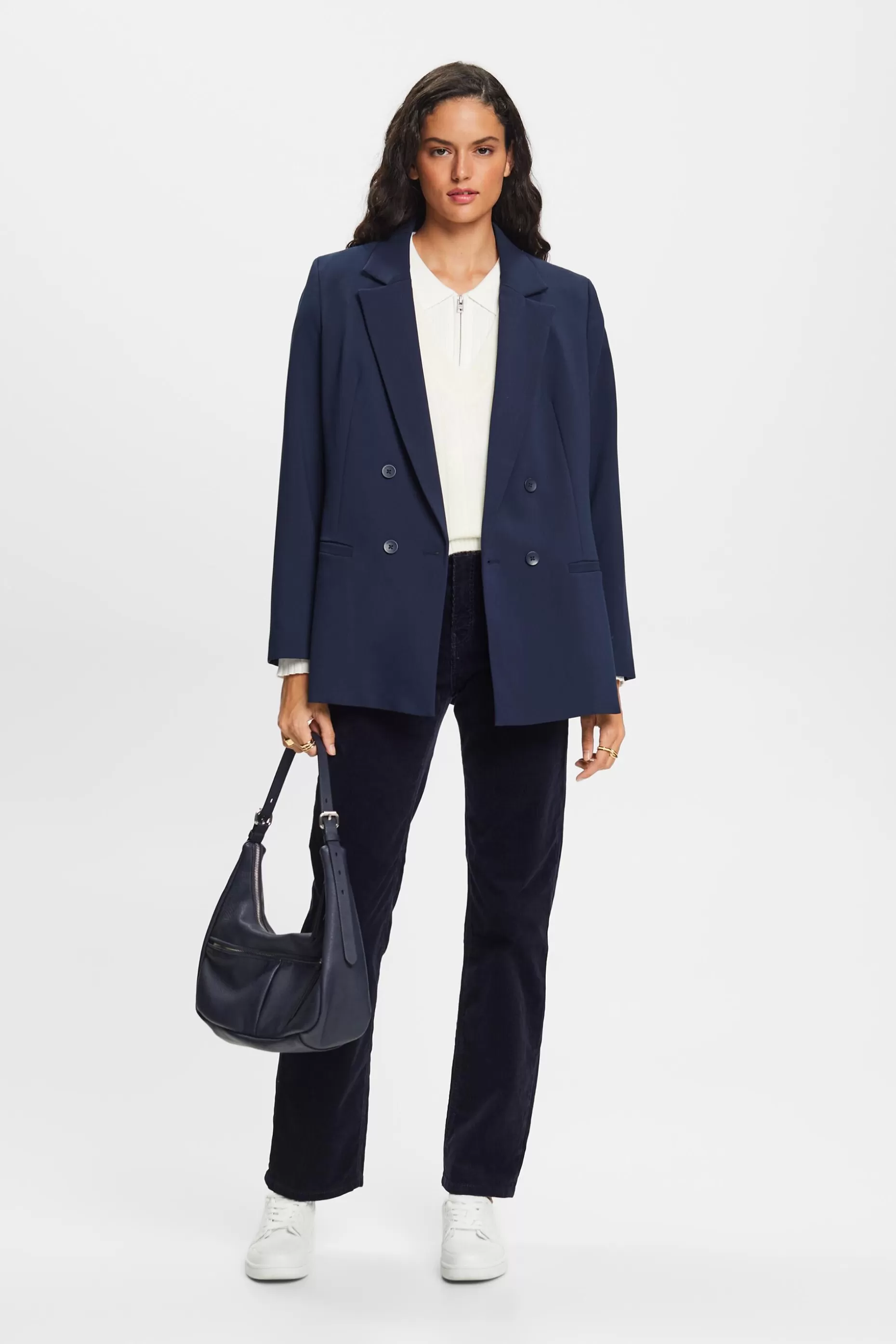 ESPRIT High-Rise Straight Fit Corduroy Trousers at our Online Shop *Women Pants + Joggers