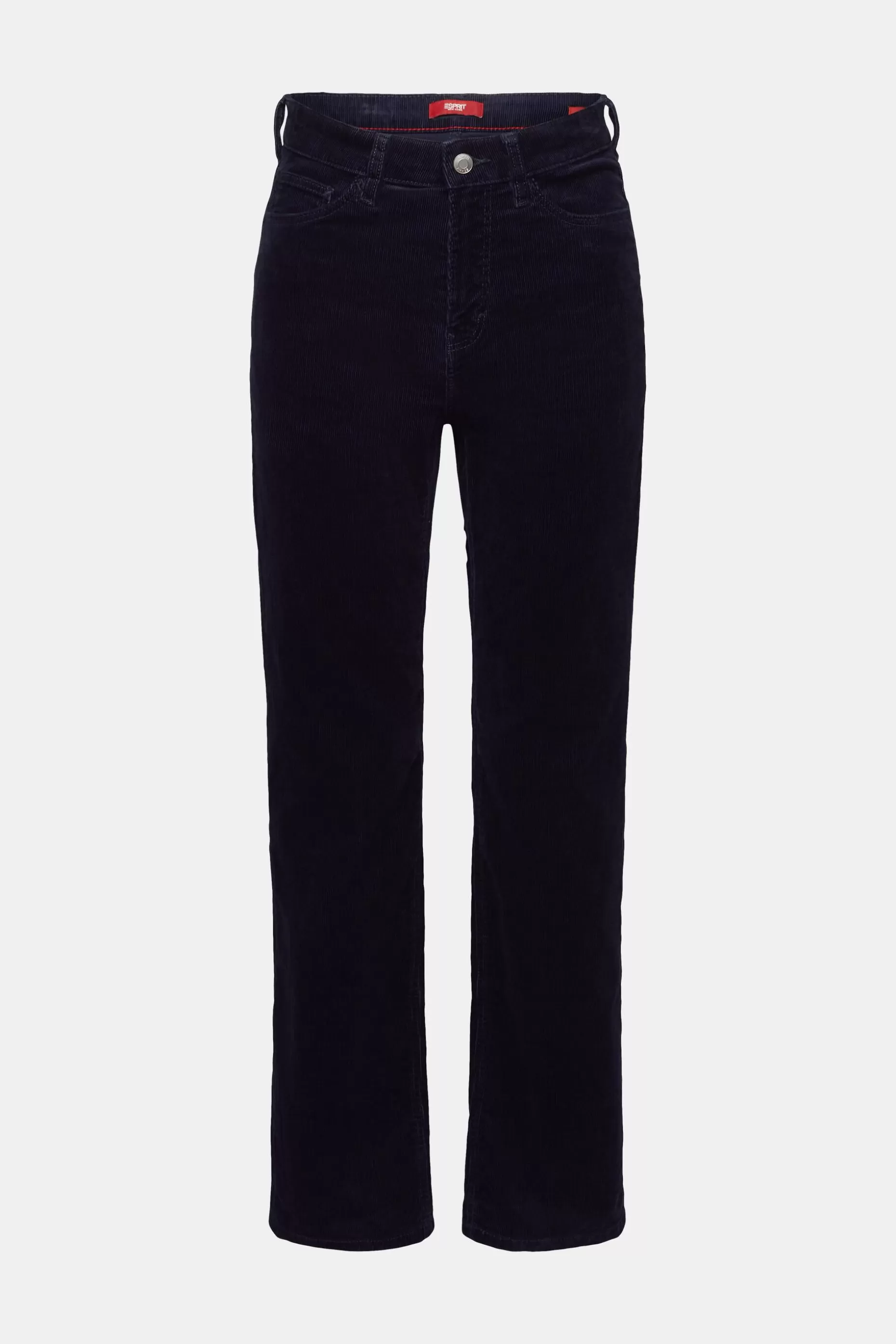 ESPRIT High-Rise Straight Fit Corduroy Trousers at our Online Shop *Women Pants + Joggers