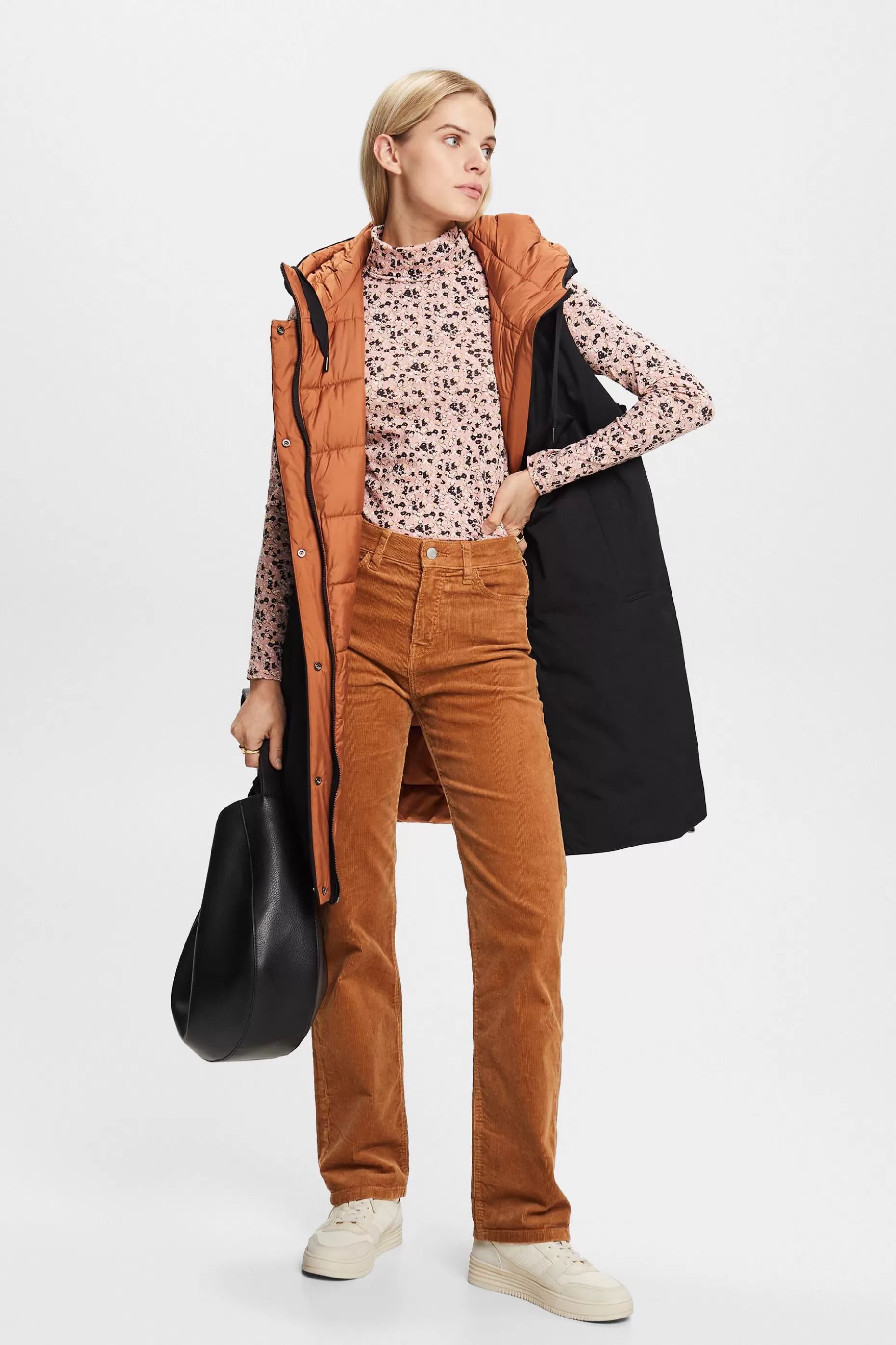 ESPRIT High-Rise Straight Fit Corduroy Trousers at our Online Shop *Women Pants + Joggers