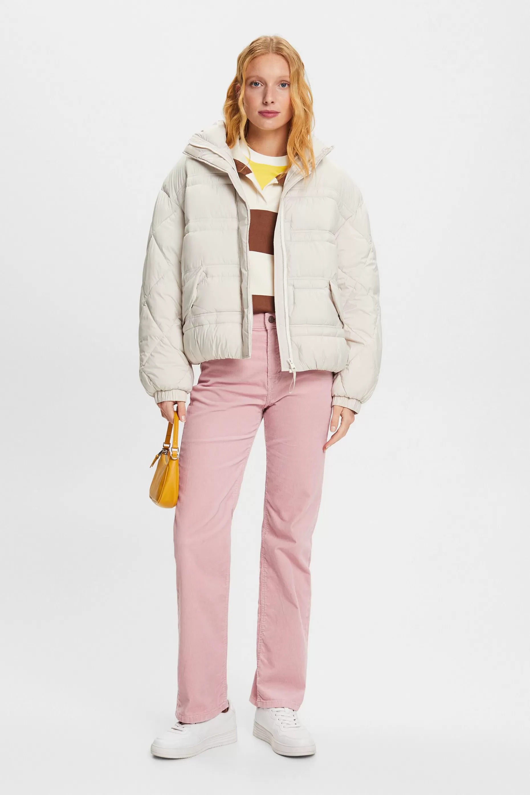 ESPRIT High-Rise Straight Fit Corduroy Trousers at our Online Shop *Women Pants + Joggers