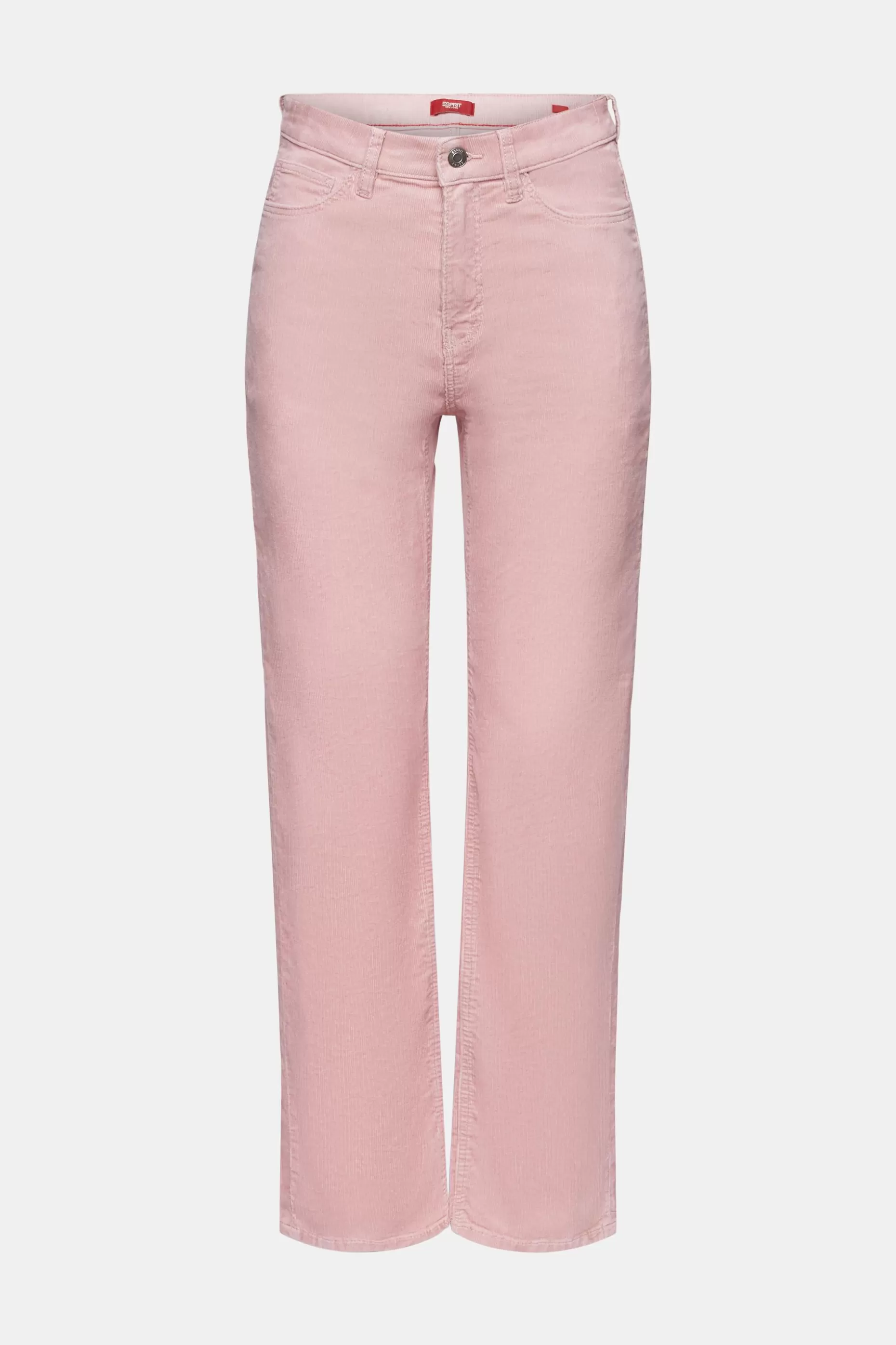 ESPRIT High-Rise Straight Fit Corduroy Trousers at our Online Shop *Women Pants + Joggers