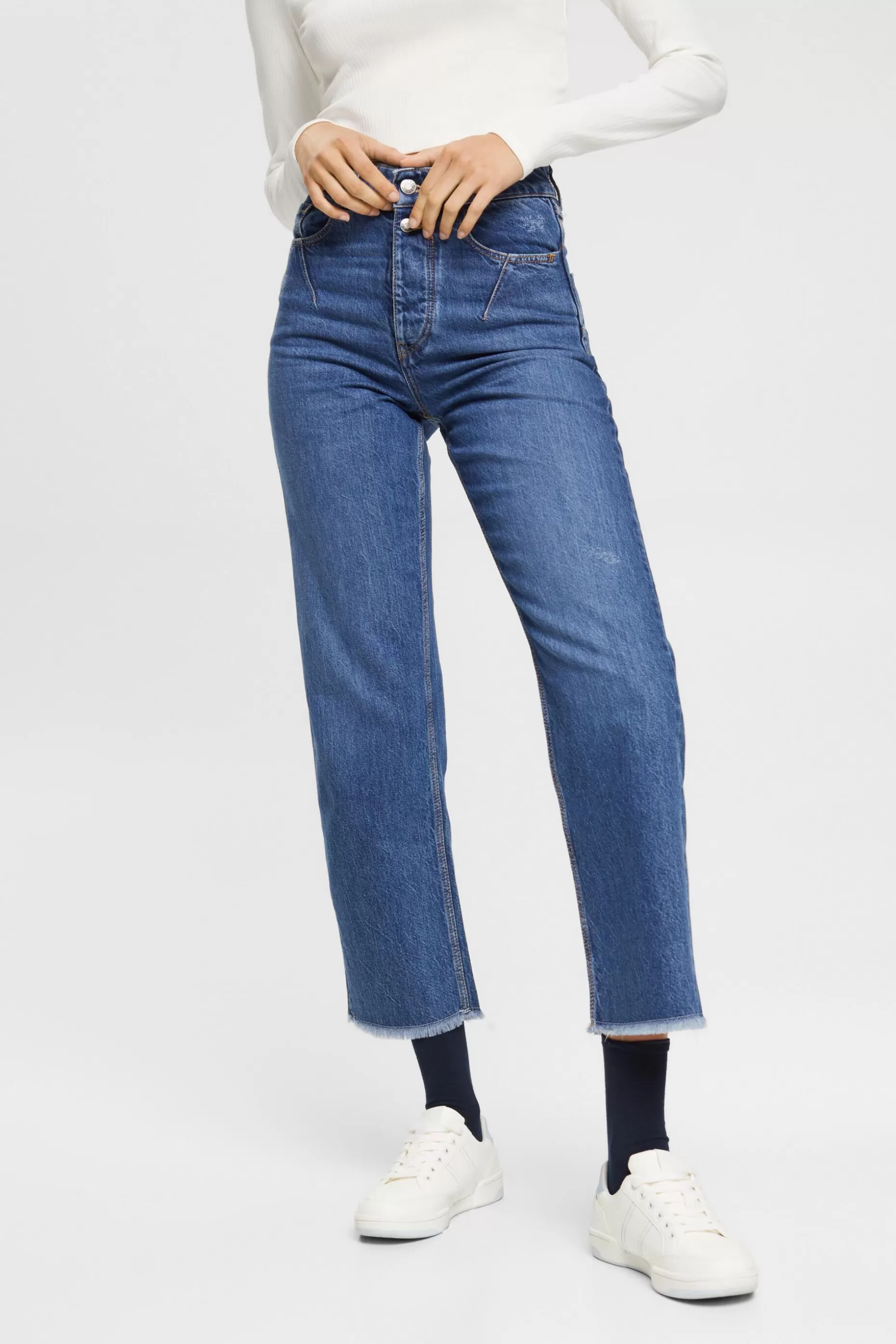 ESPRIT High-Rise Straight Jeans at our Online Shop *Women Denim