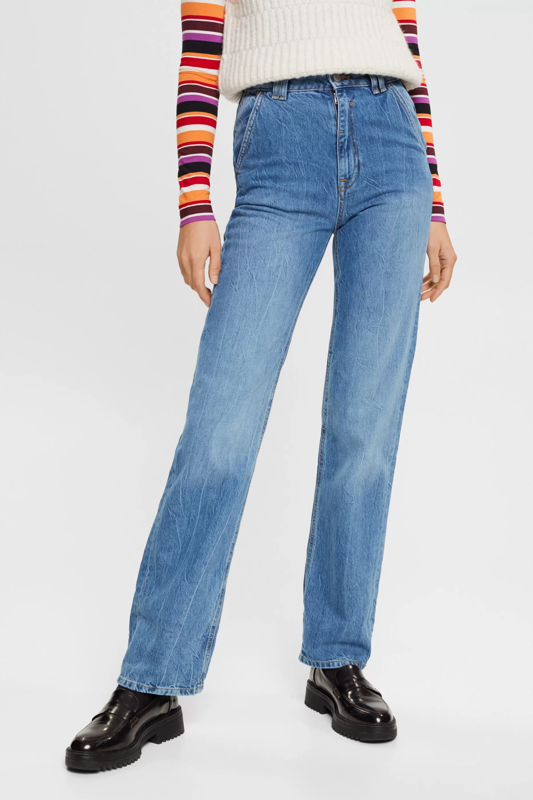 ESPRIT High-Rise Straight Jeans at our Online Shop *Women Denim