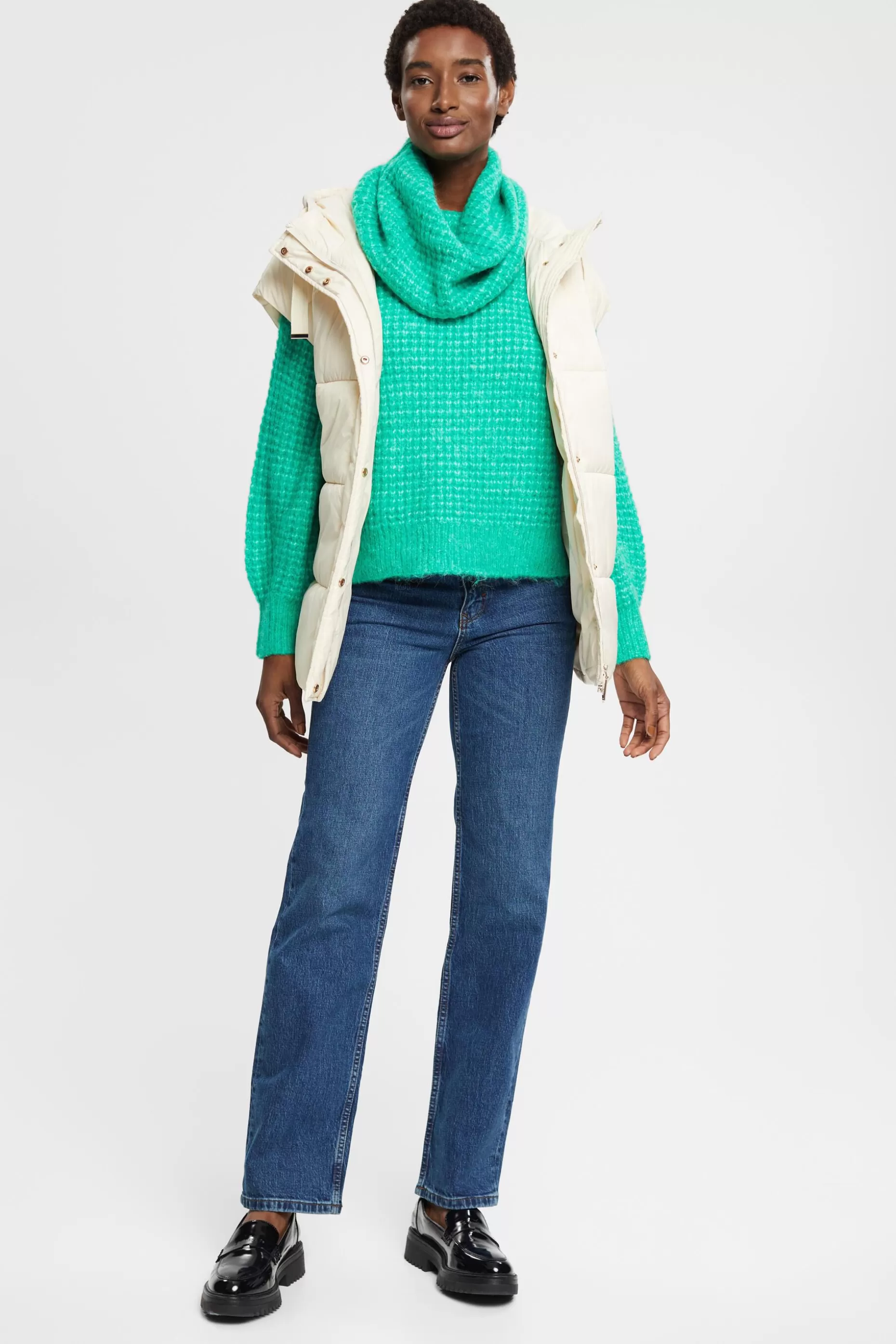 ESPRIT High-rise straight leg stretch jeans at our Online Shop * Sale Under $50