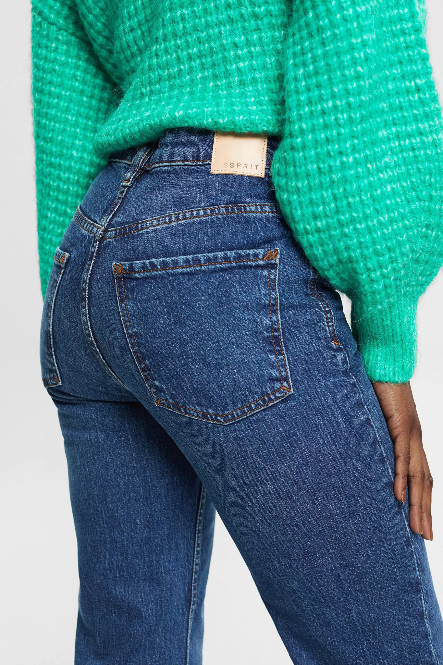 ESPRIT High-rise straight leg stretch jeans at our Online Shop * Sale Under $50