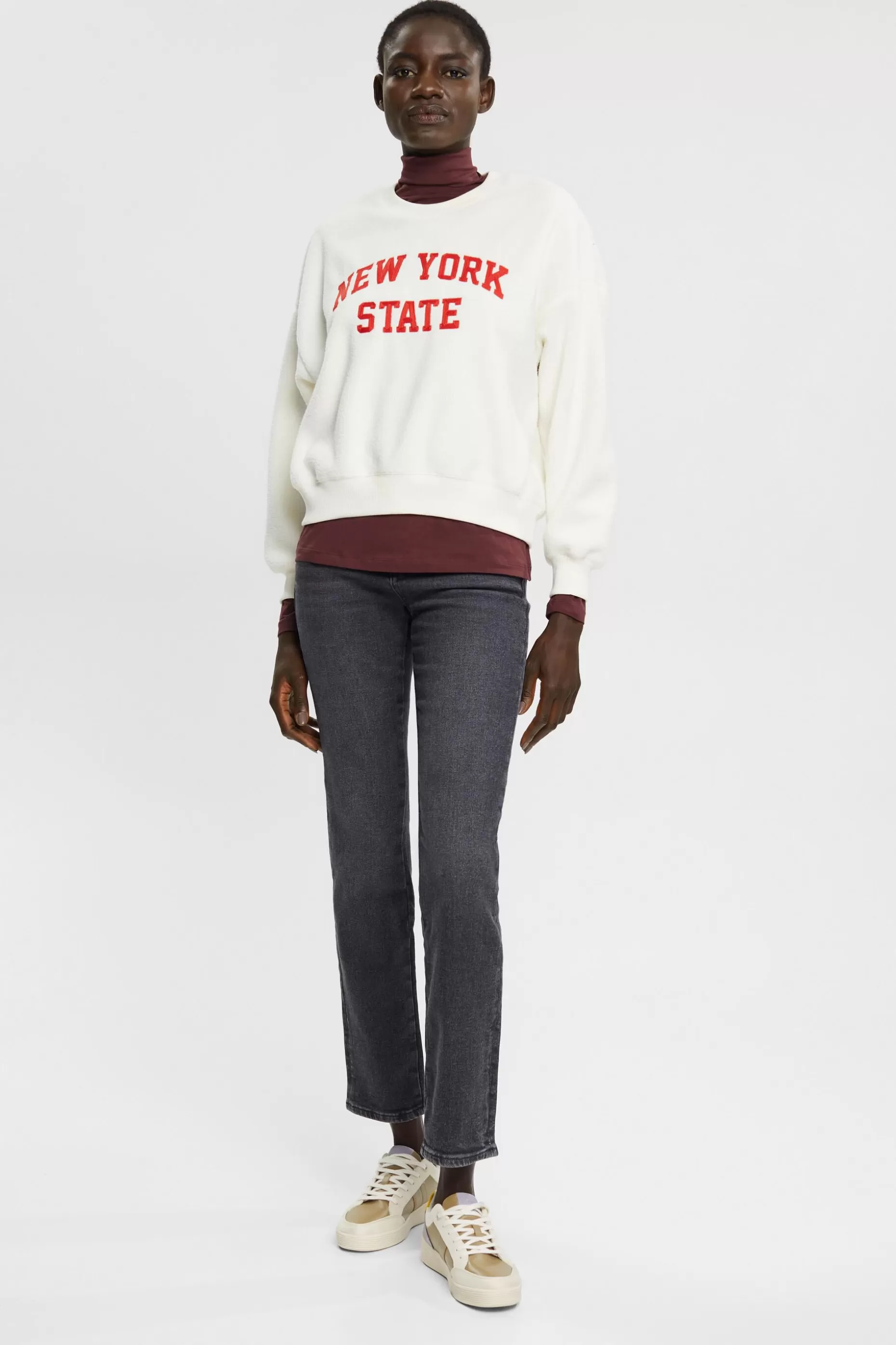 ESPRIT High-rise straight leg stretch jeans at our Online Shop *Women Denim