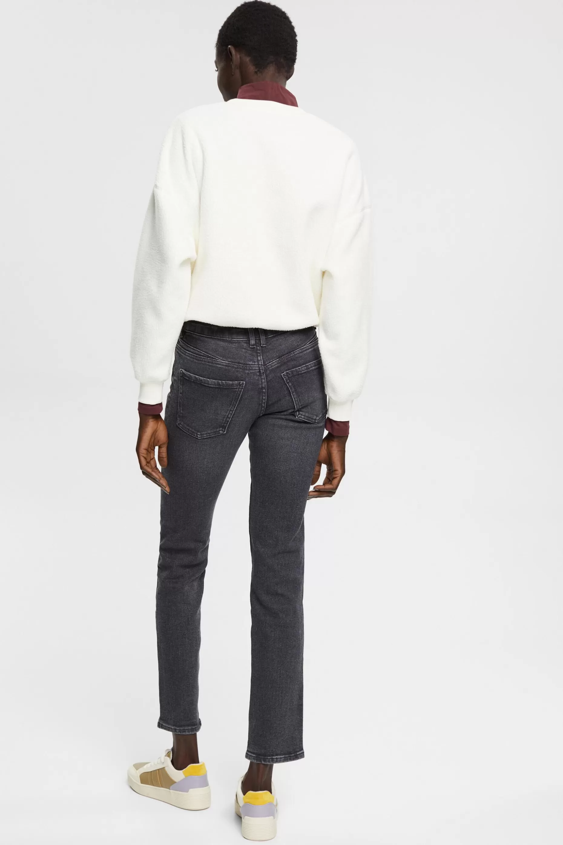 ESPRIT High-rise straight leg stretch jeans at our Online Shop *Women Denim