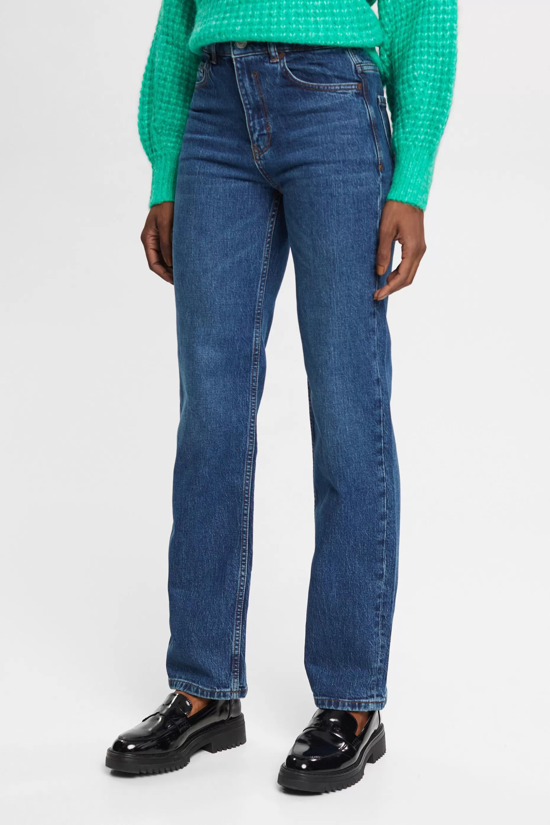 ESPRIT High-rise straight leg stretch jeans at our Online Shop *Women Denim