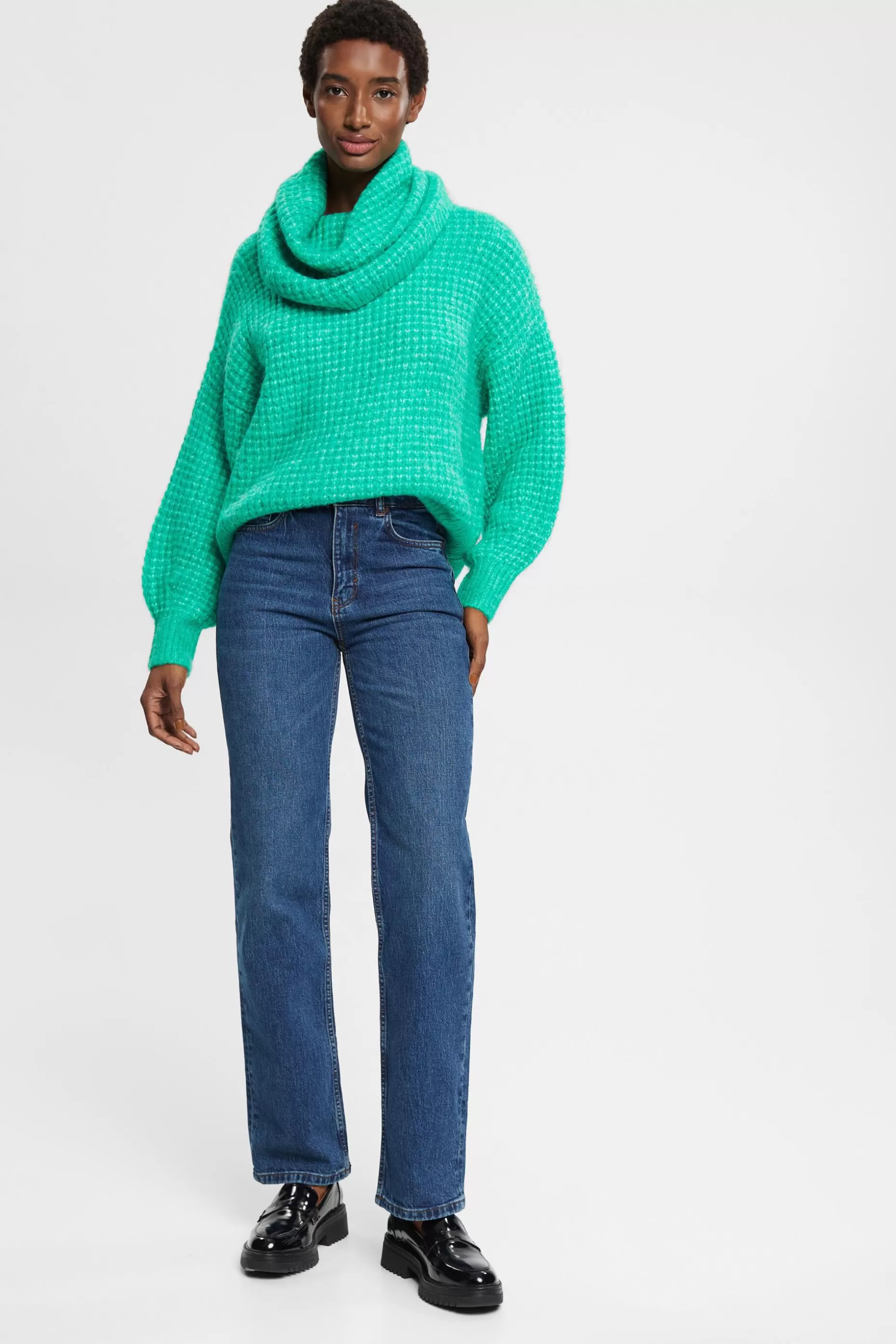 ESPRIT High-rise straight leg stretch jeans at our Online Shop *Women Denim