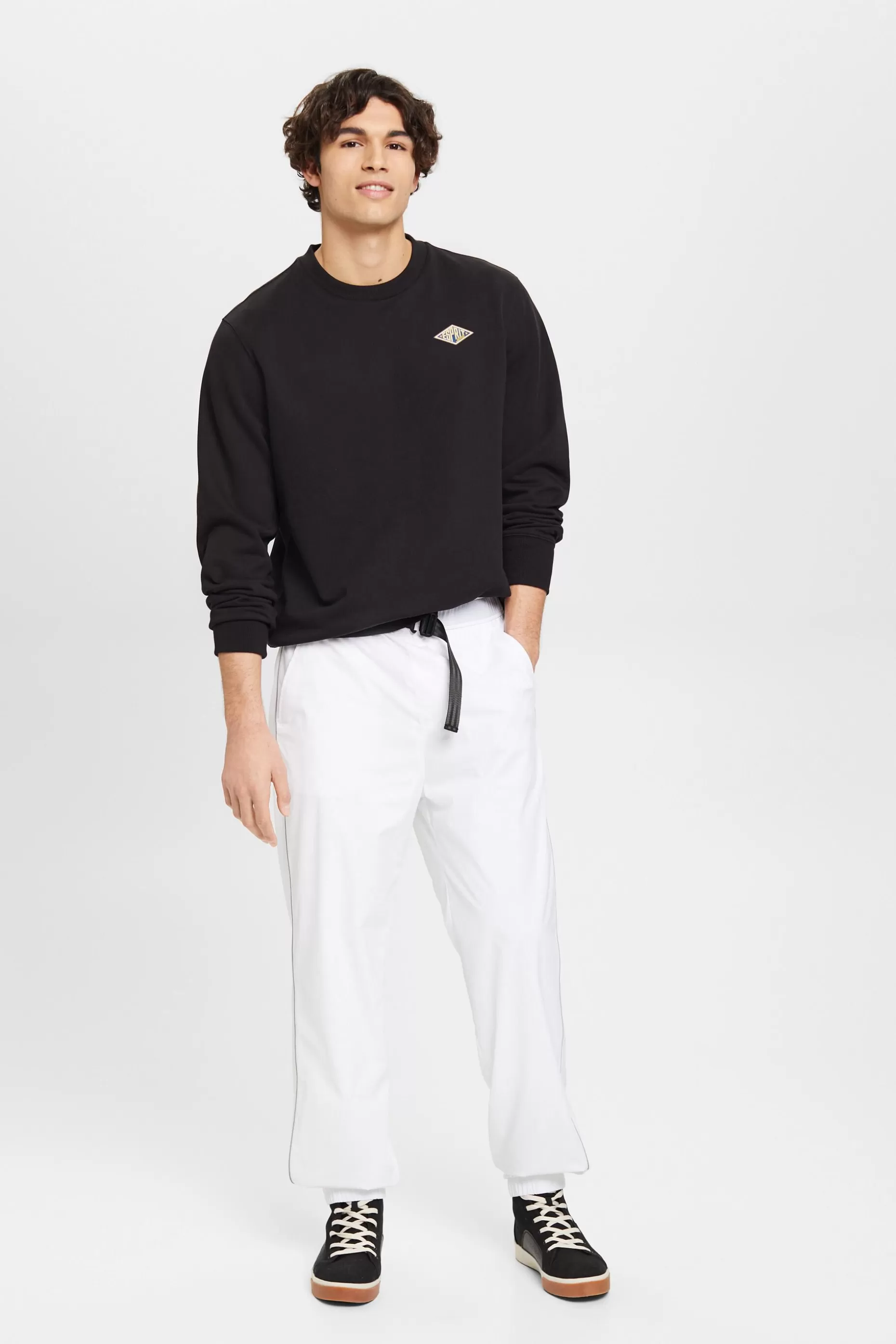 ESPRIT High-rise tapered fit track pants at our Online Shop *Men Pants + Joggers