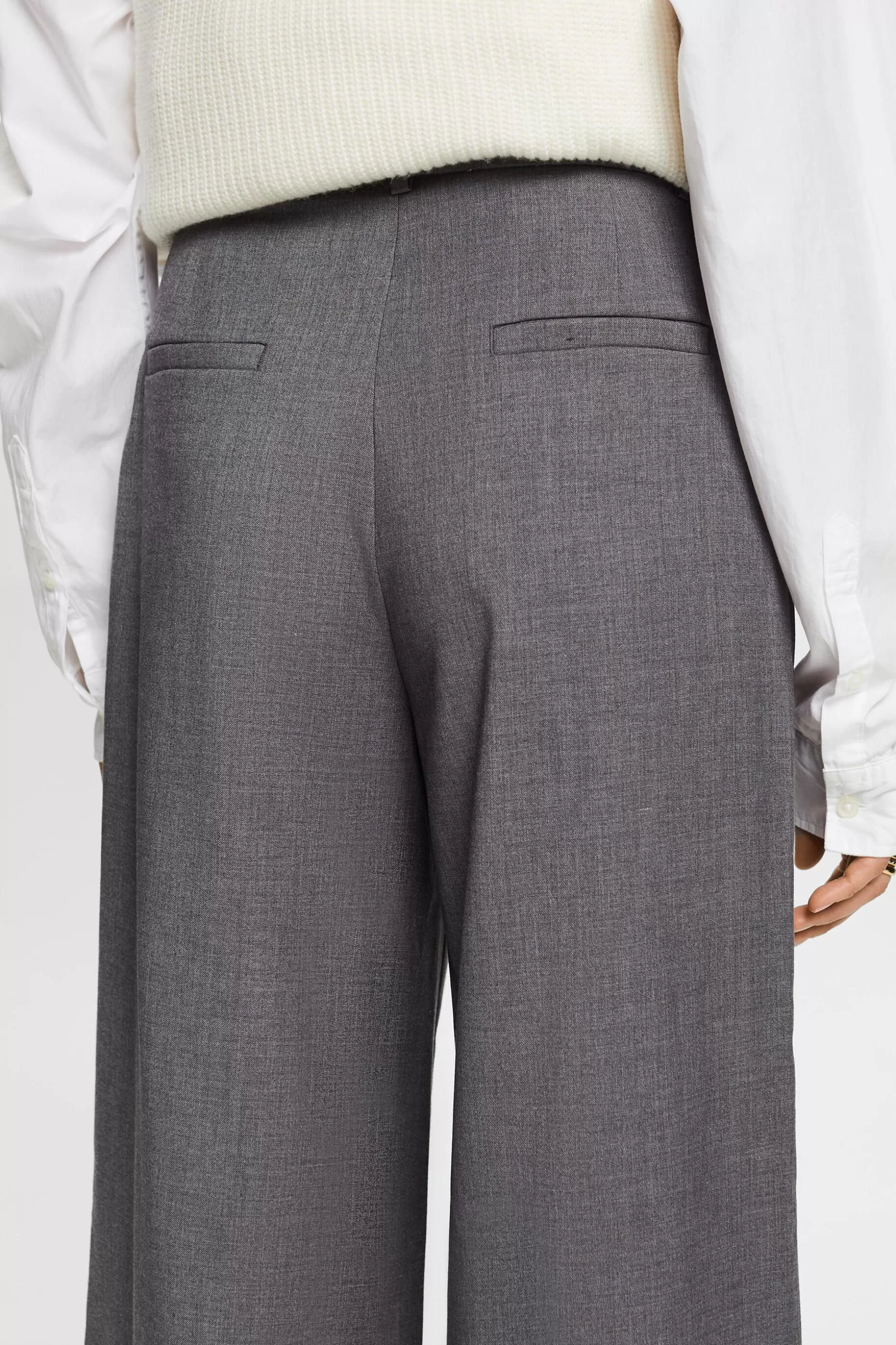 ESPRIT High-Rise Wide Leg Pleated Trousers at our Online Shop *Women Bottoms