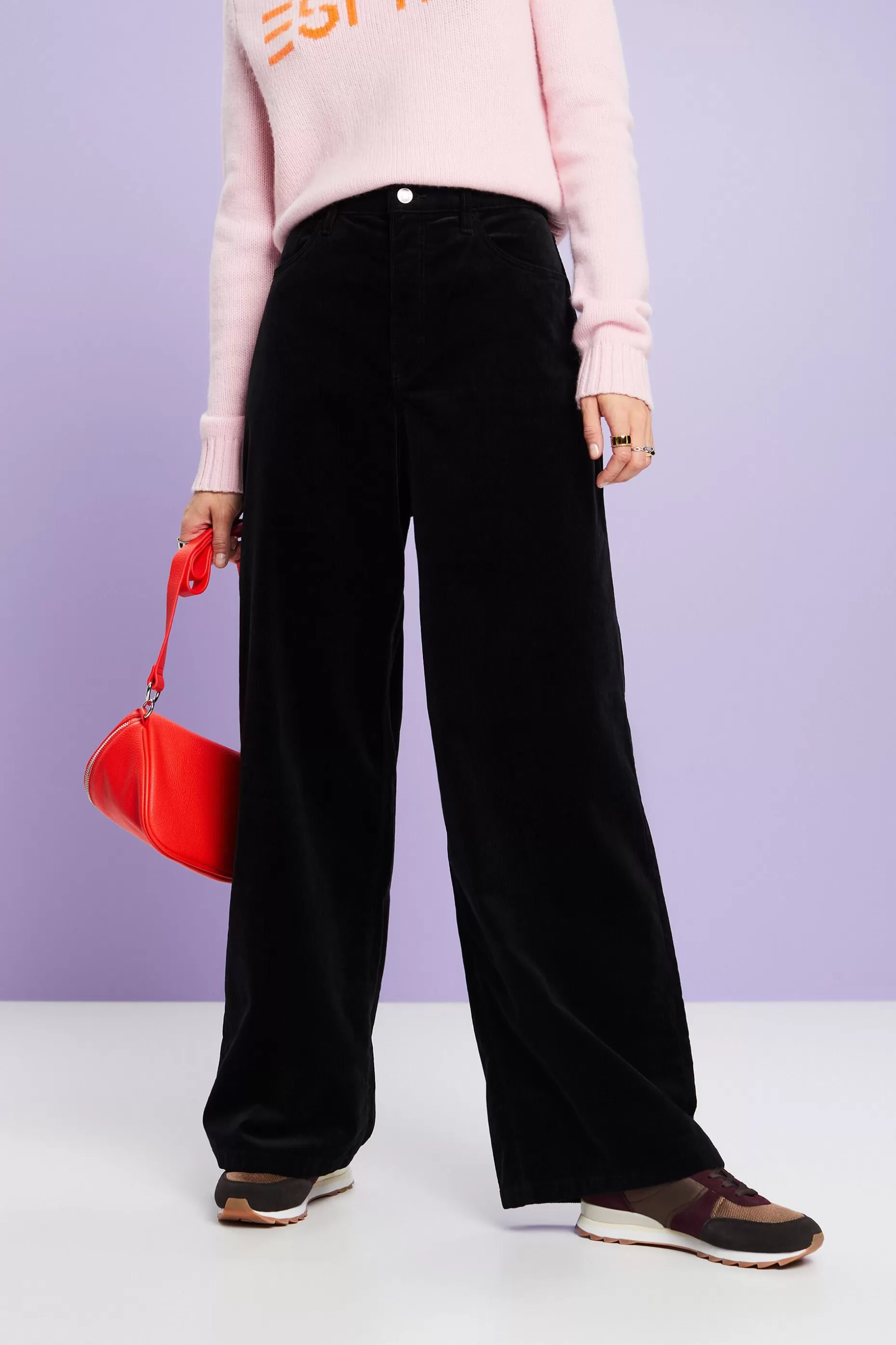 ESPRIT High-Rise Wide-Leg Corduroy Pants at our Online Shop *Women Pants + Joggers