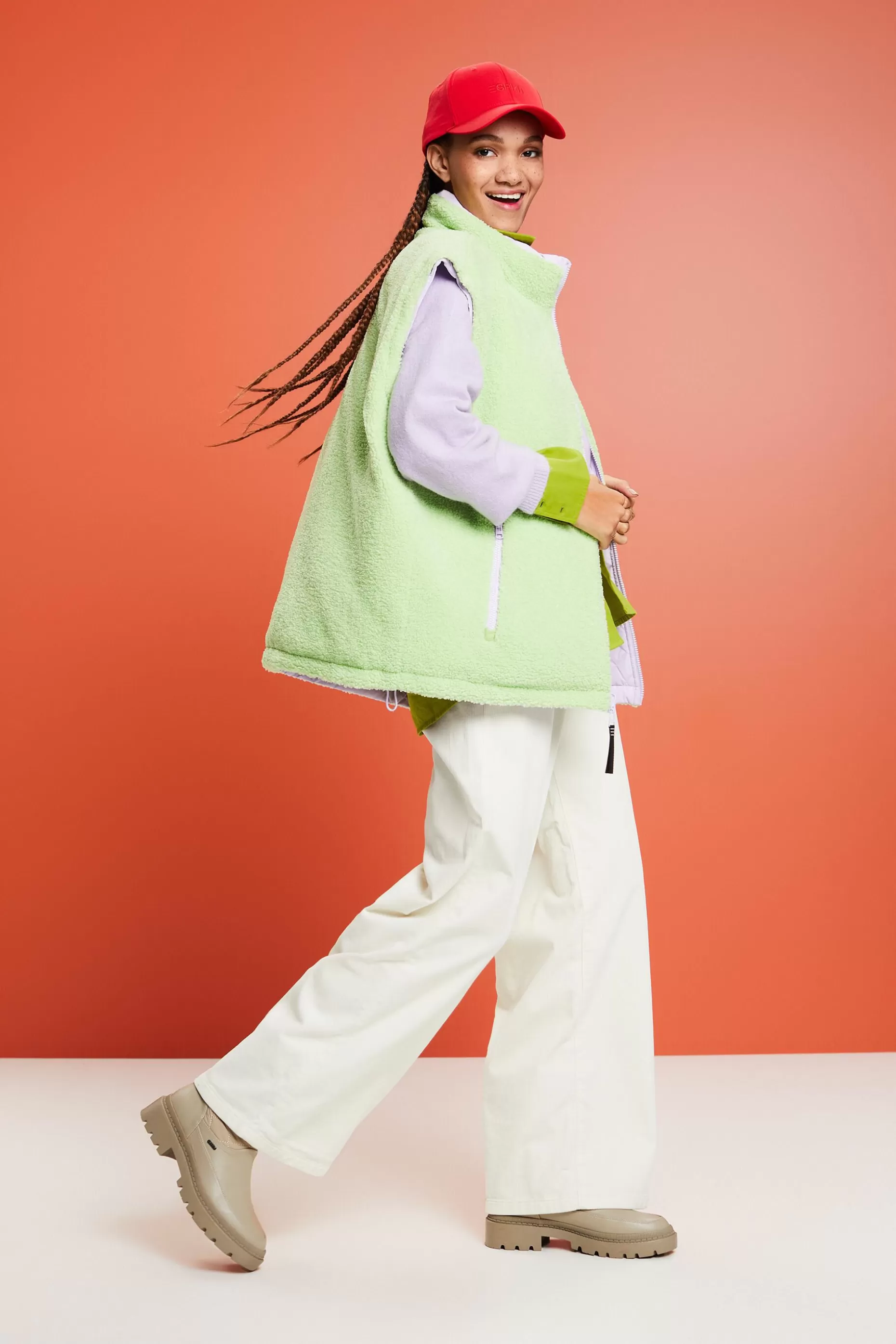 ESPRIT High-Rise Wide-Leg Corduroy Pants at our Online Shop *Women Pants + Joggers