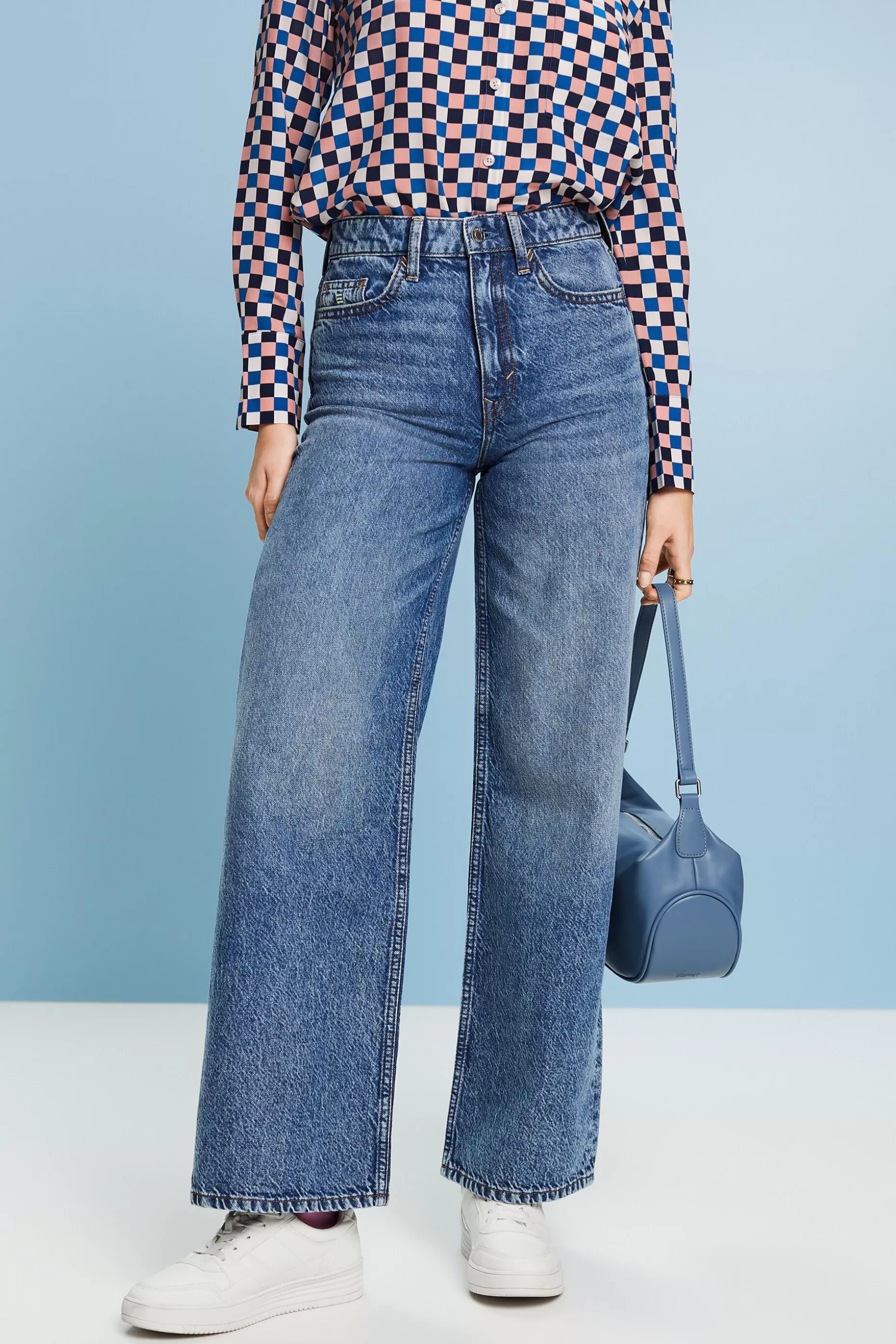 ESPRIT High-Rise Wide-Leg Retro Jeans at our Online Shop *Women Denim