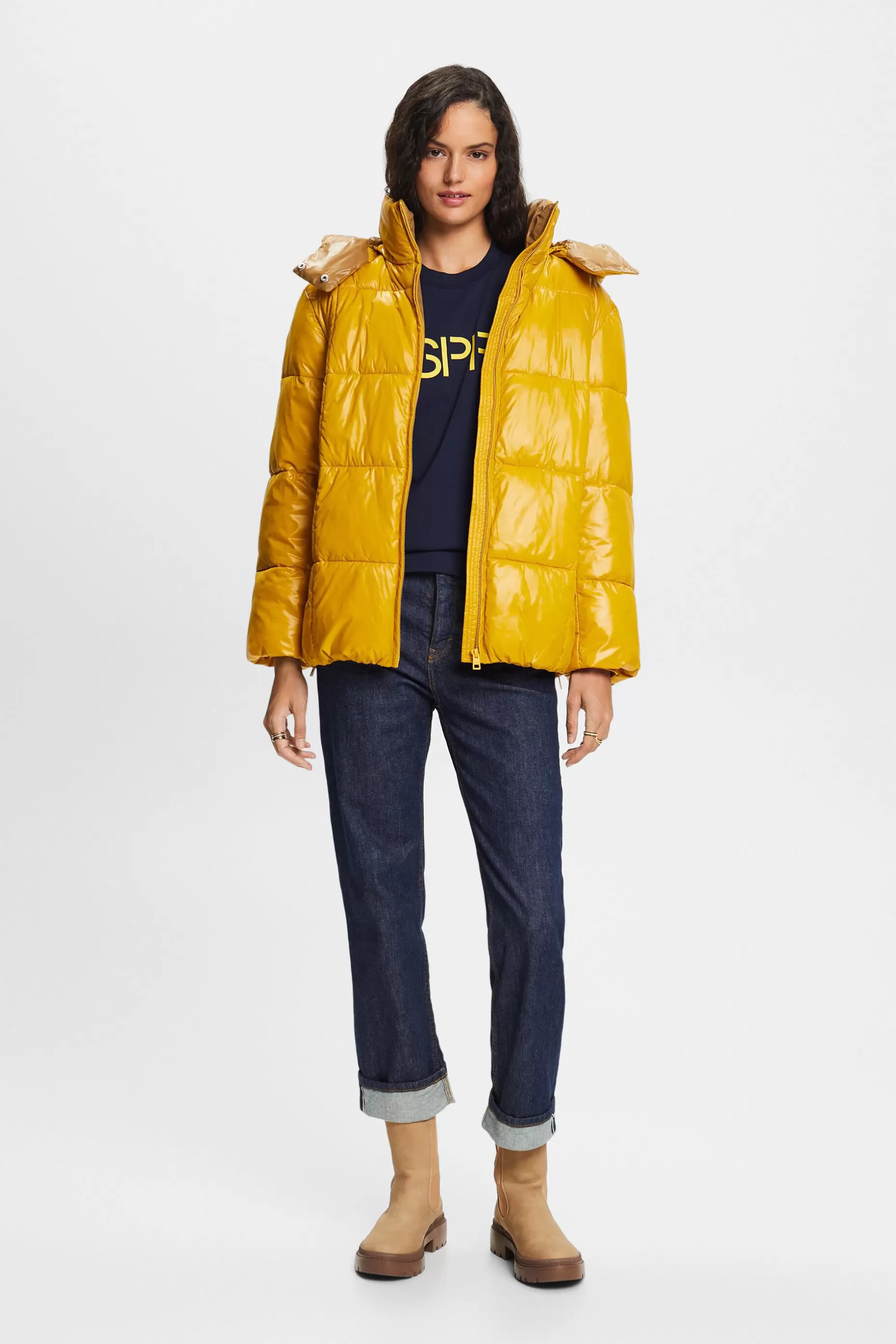 ESPRIT Hooded Puffer Jacket at our Online Shop *Women Jackets + Coats