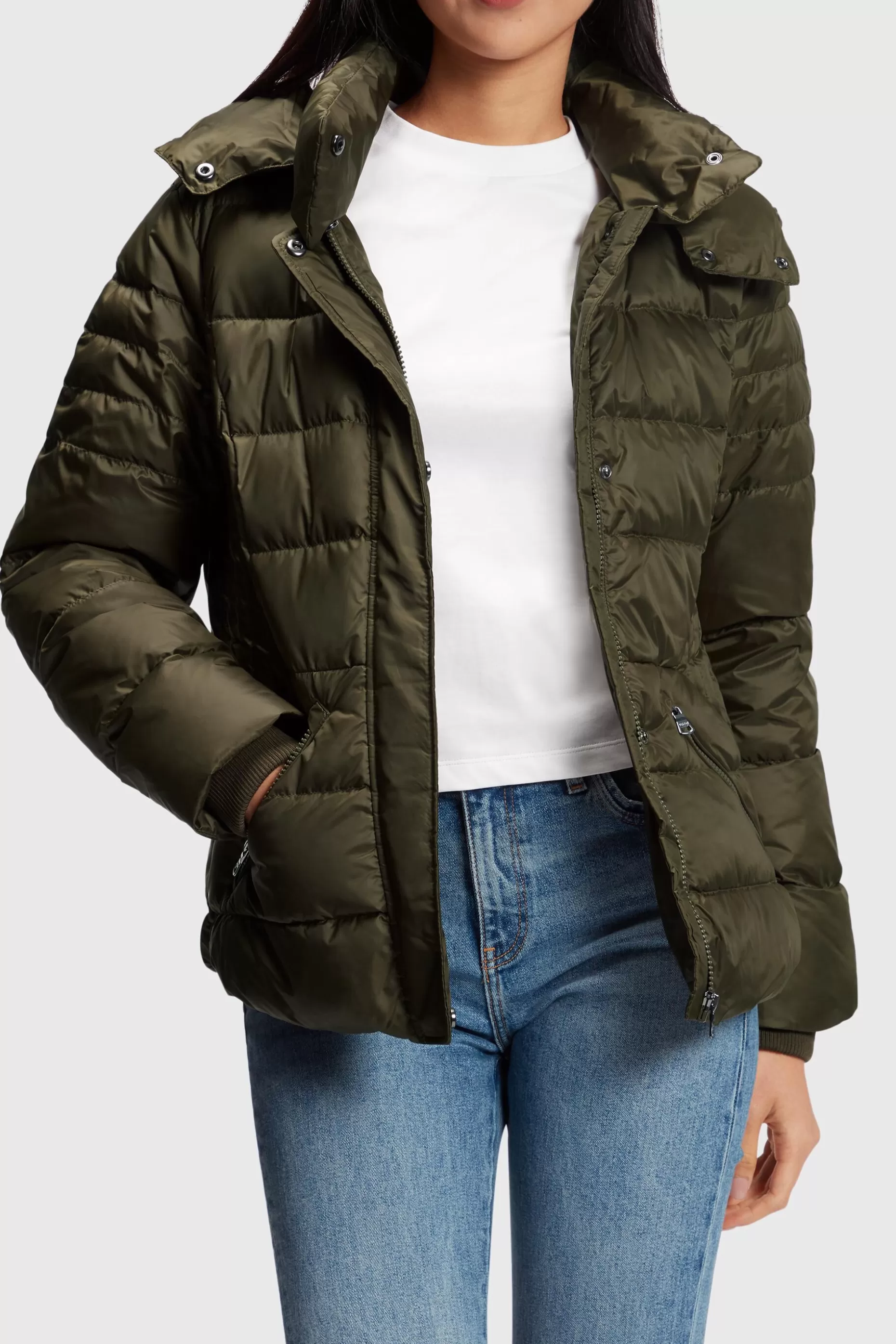 ESPRIT Hooded Quilted Puffer Jacket at our Online Shop *Women Jackets + Coats