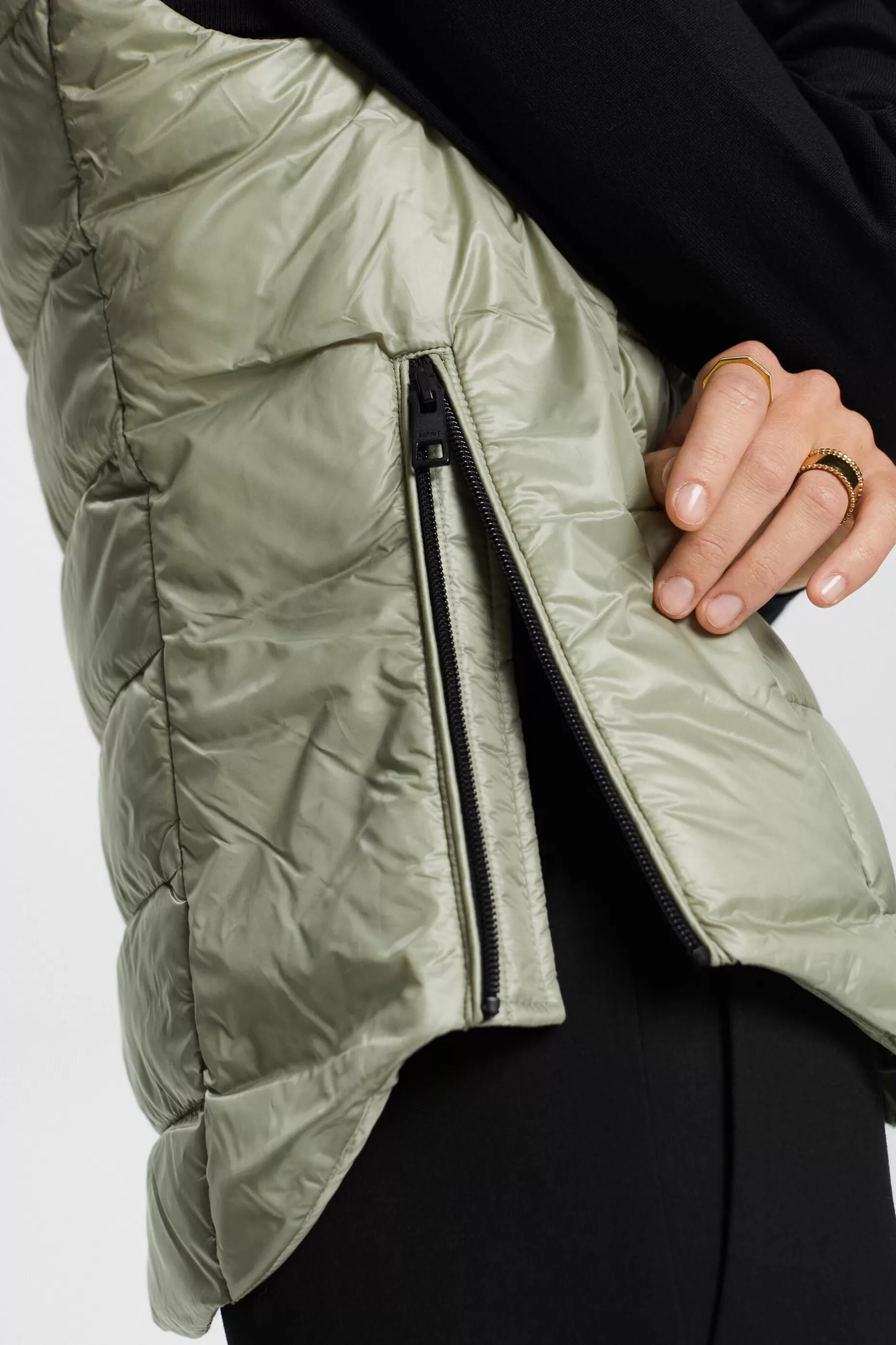 ESPRIT Hooded Quilted Shell Puffer Vest at our Online Shop * Sale Under $30