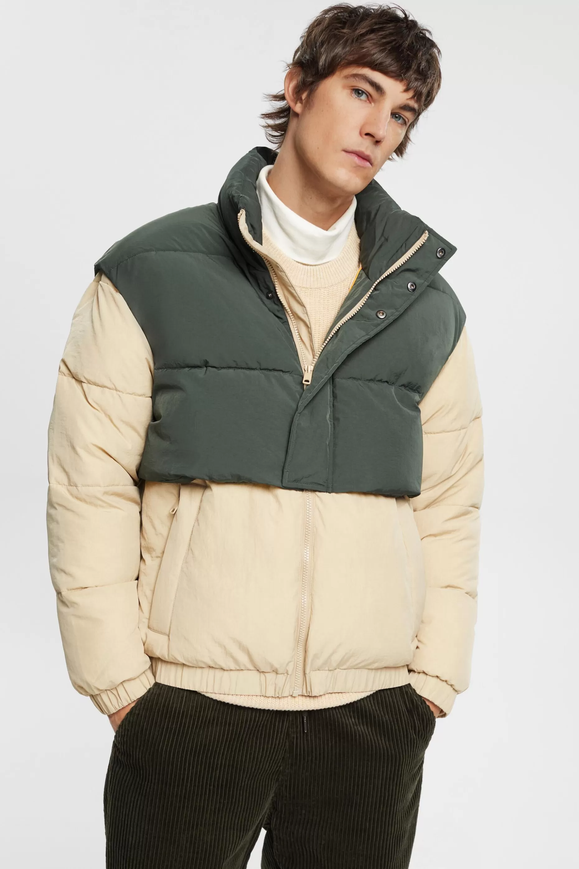 ESPRIT Hybrid puffer jacket at our Online Shop *Men Jackets + Coats