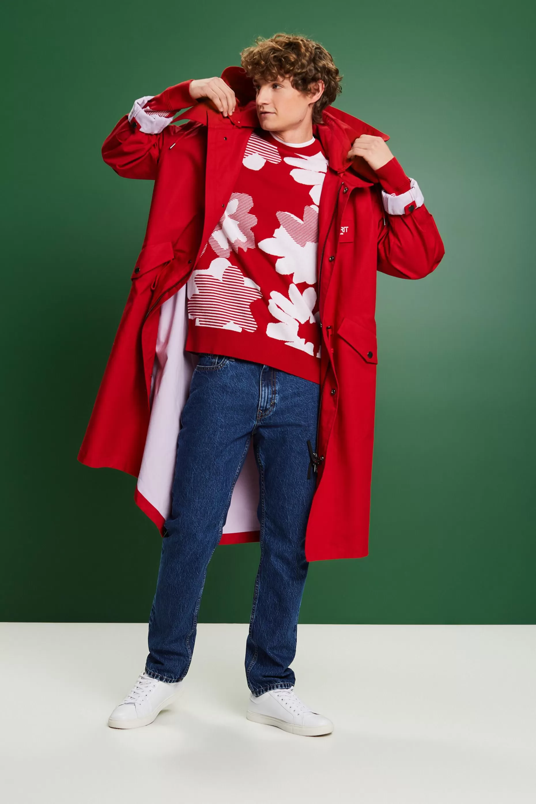 ESPRIT Jacquard Cotton Sweater at our Online Shop *Men Sweaters