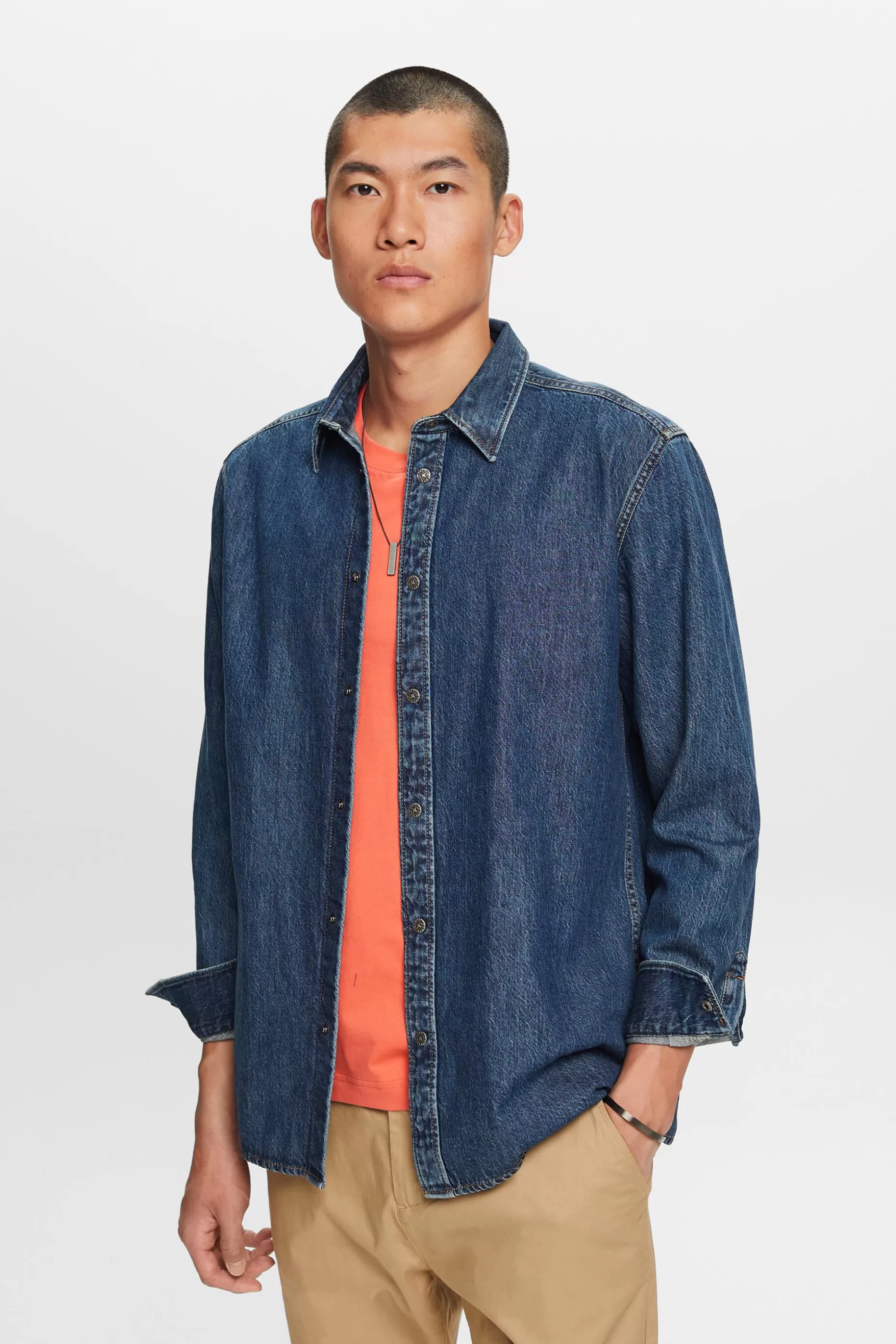 ESPRIT Jeans shirt, 100% cotton at our Online Shop *Men Shirts