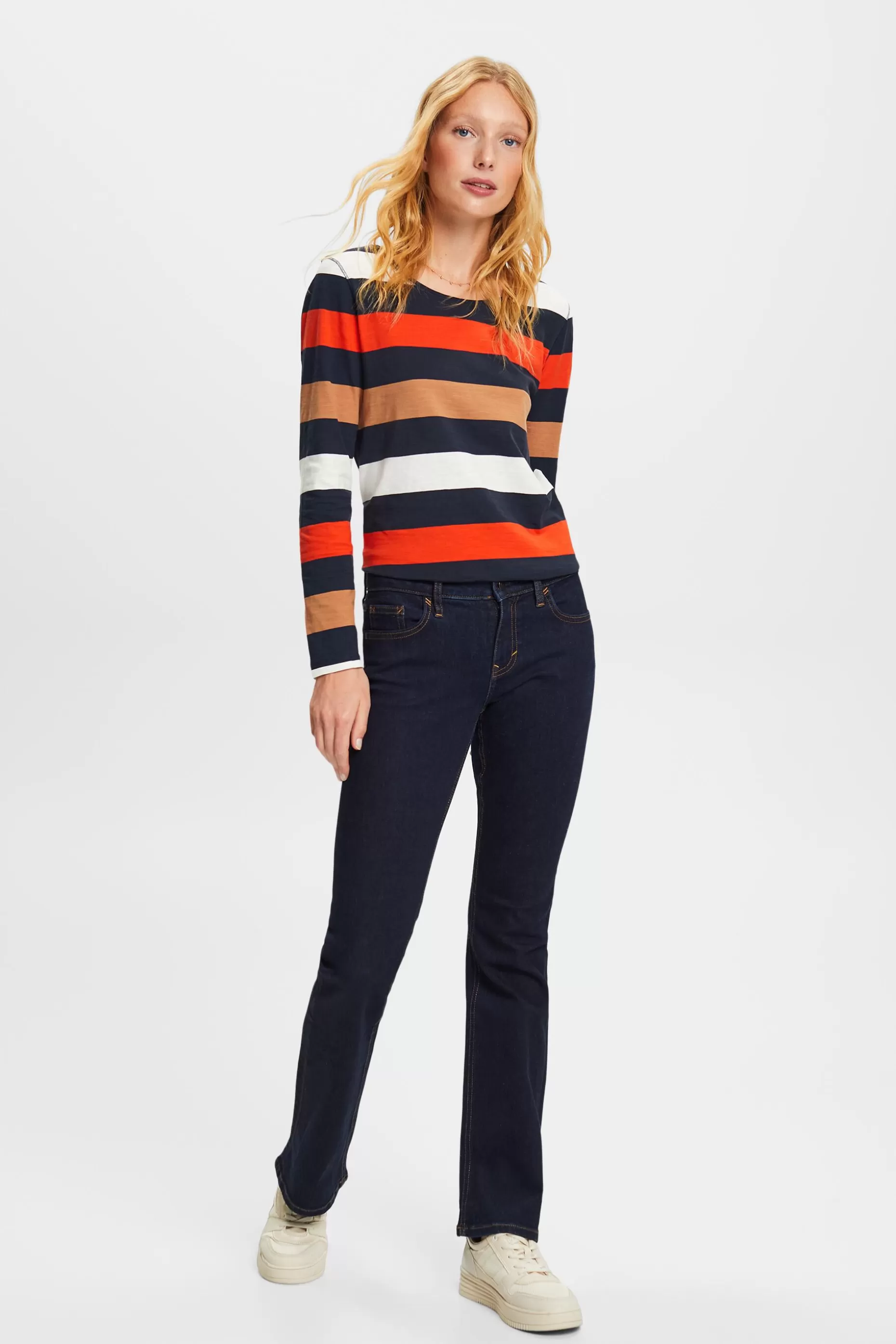 ESPRIT Jersey long sleeve top, 100% cotton at our Online Shop * Sale Under $30