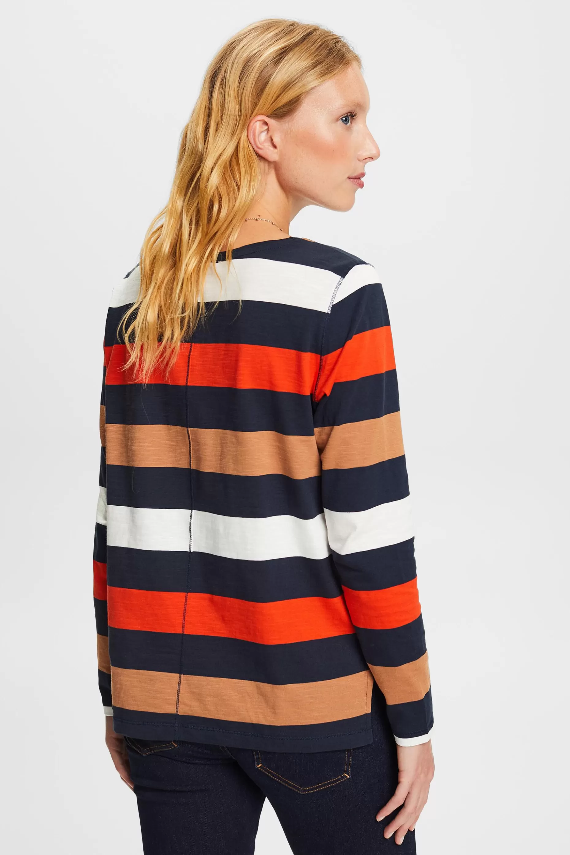 ESPRIT Jersey long sleeve top, 100% cotton at our Online Shop *Women T-Shirts + Tops