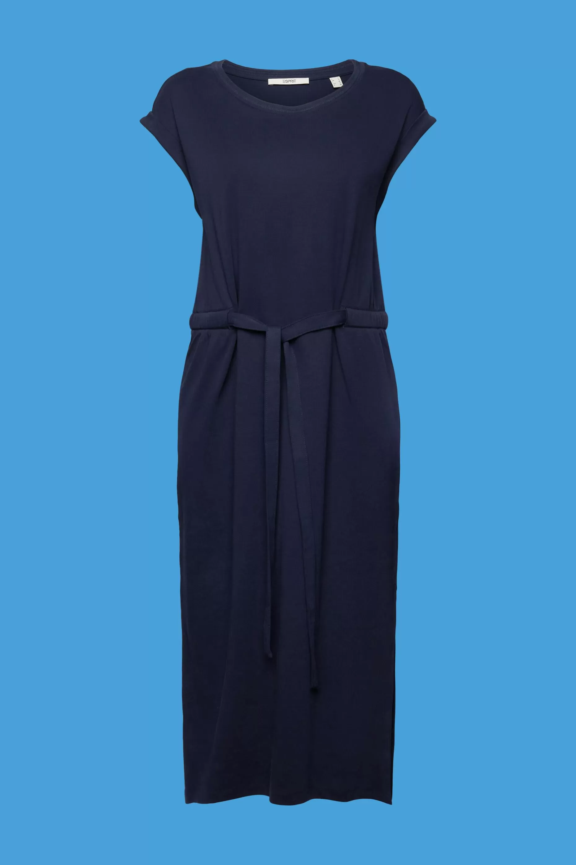 ESPRIT Jersey midi dress with a tie belt at our Online Shop *Women Dresses