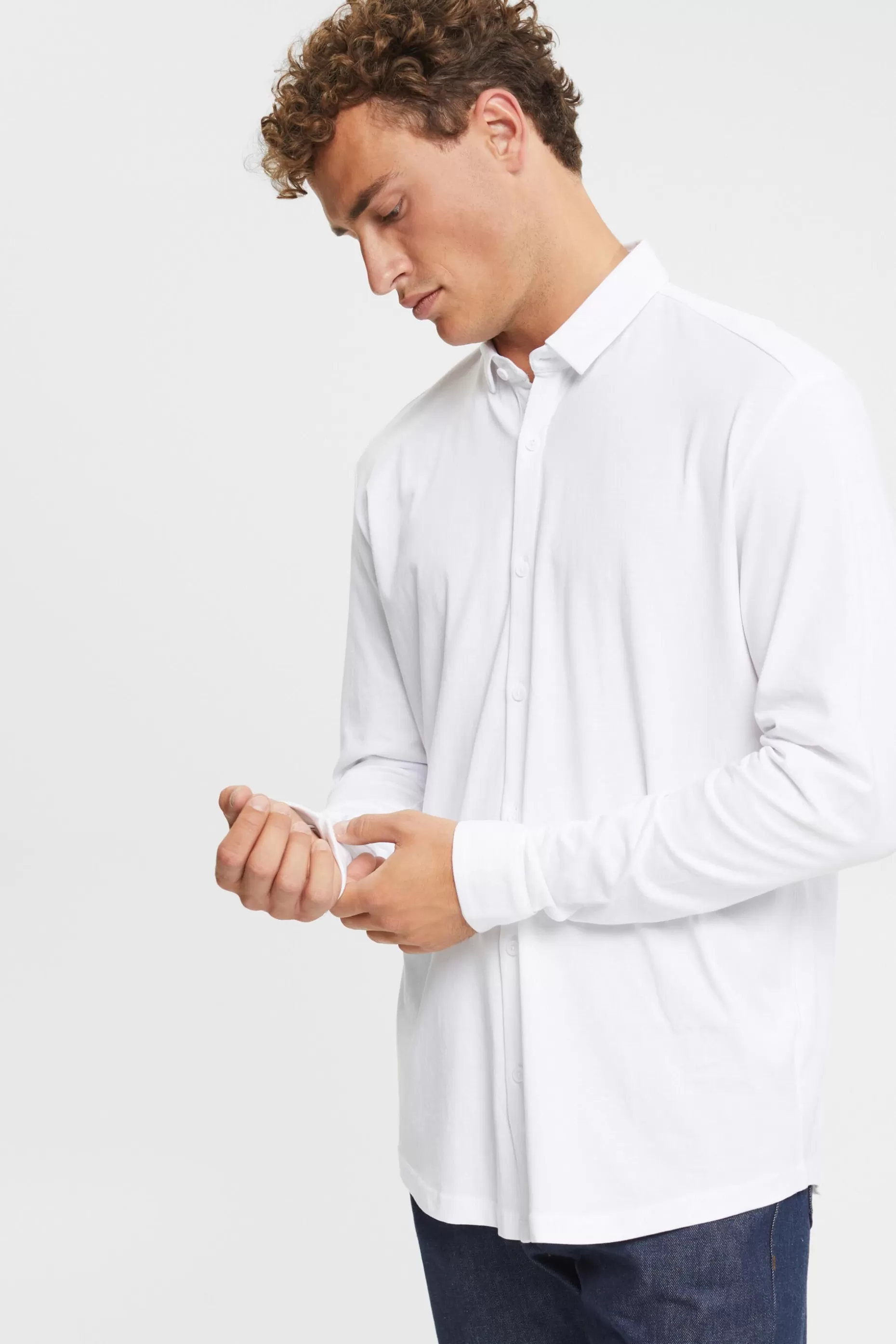 ESPRIT Jersey shirt, 100% cotton at our Online Shop *Men Shirts