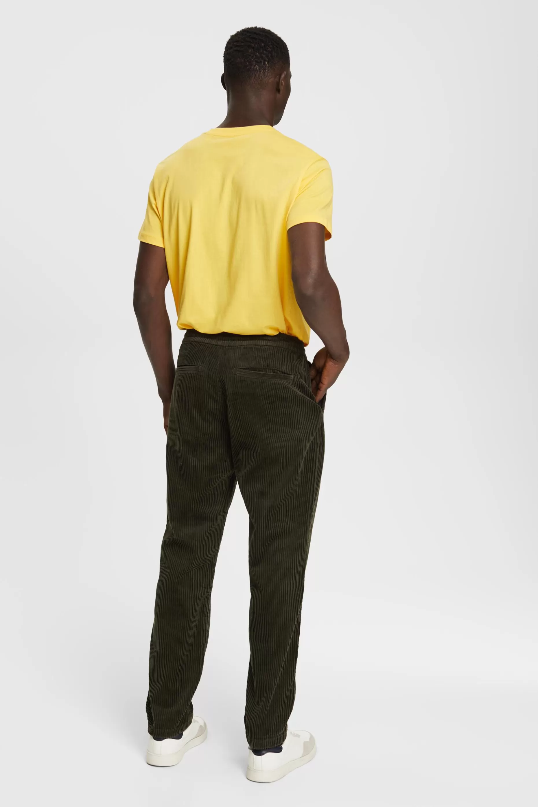 ESPRIT Jogger style corduroy trousers at our Online Shop *Men Pants + Joggers