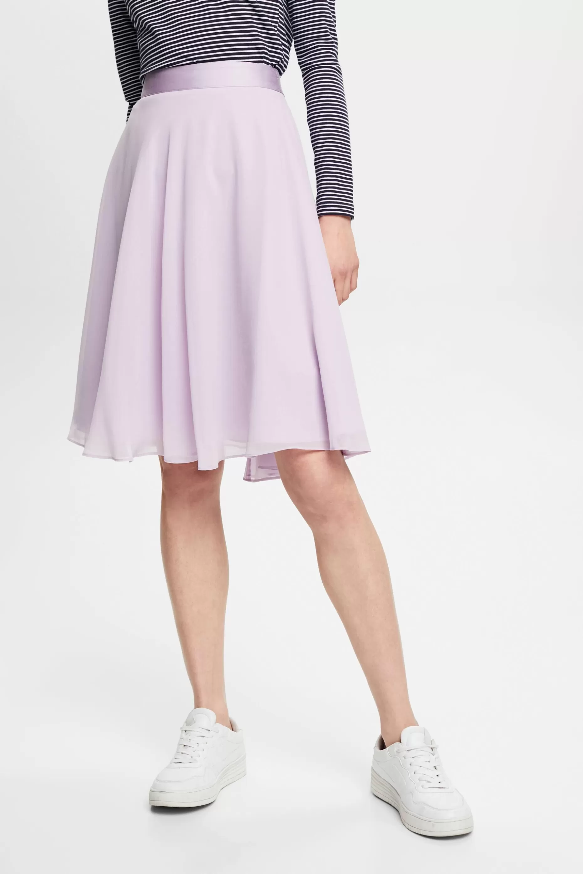 ESPRIT Knee-length chiffon skirt at our Online Shop *Women Skirts + Shorts