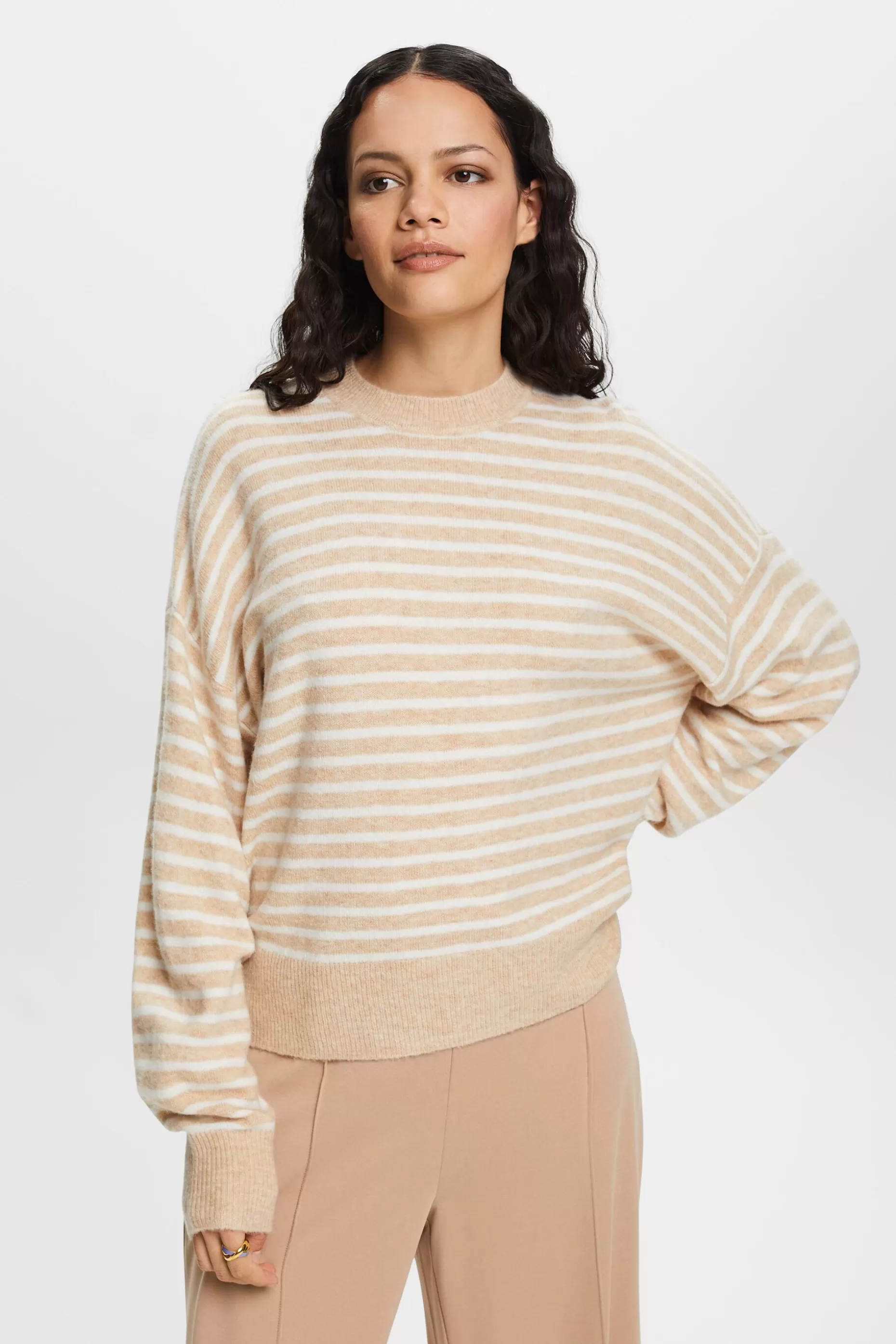 ESPRIT Knit Blouson Sleeve Sweater at our Online Shop *Women Sweaters