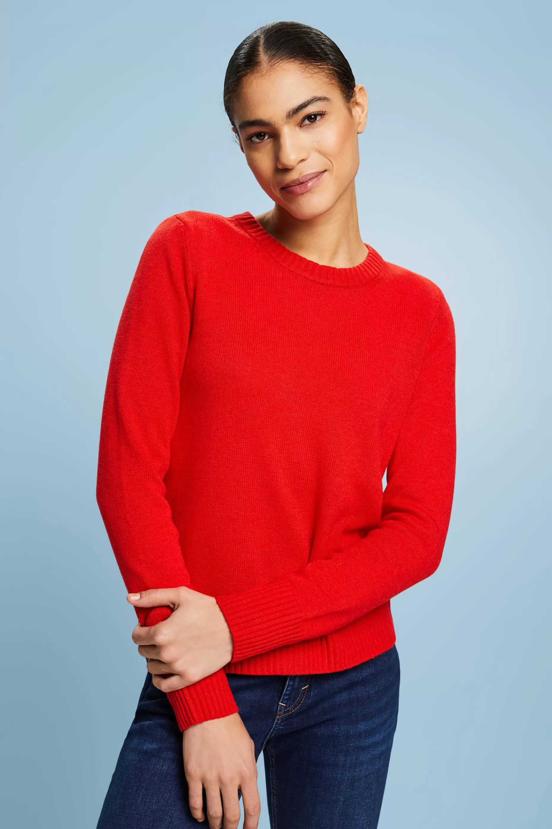 ESPRIT Knit Crewneck Sweater at our Online Shop *Women Sweaters