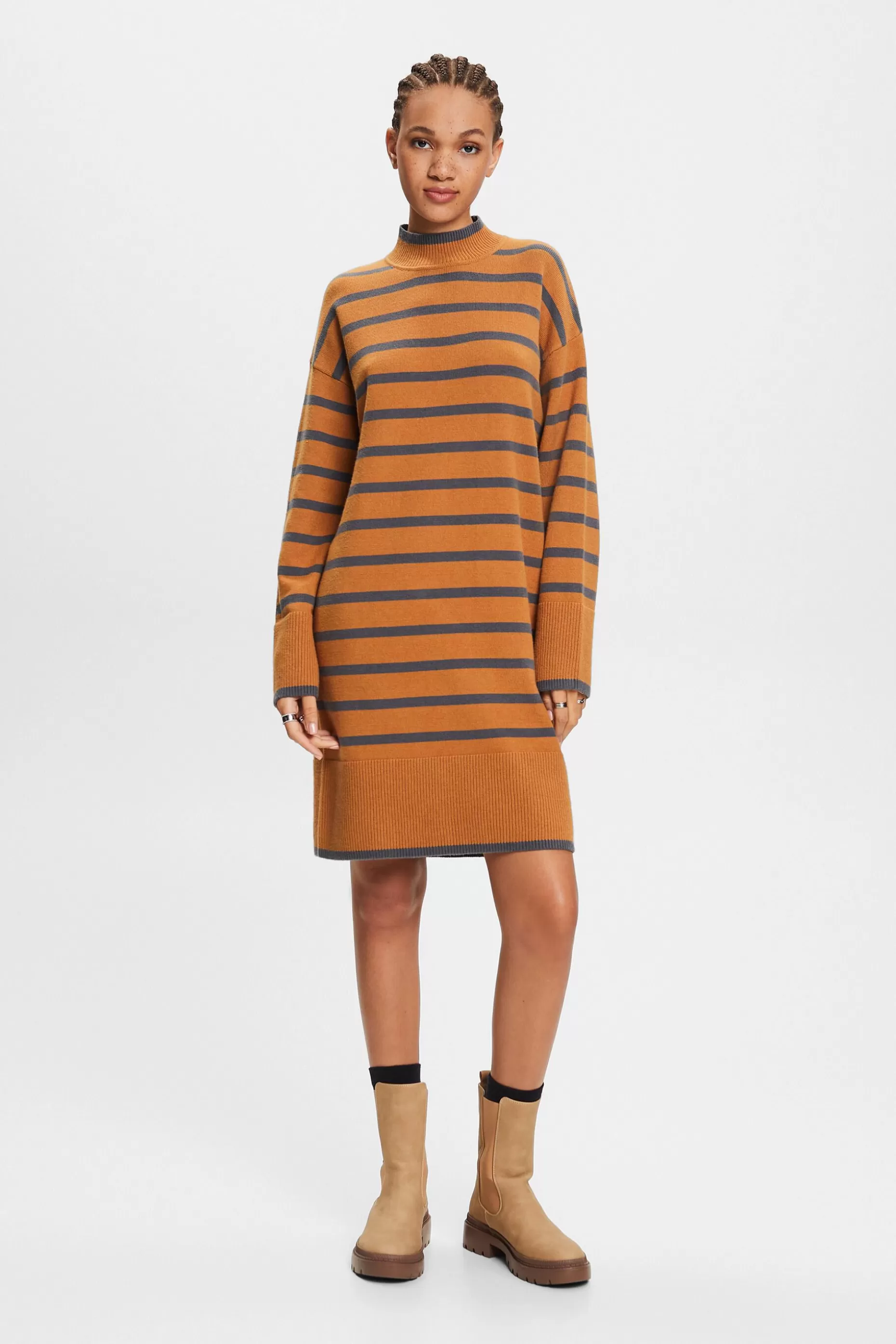 ESPRIT Knit Mock Neck Dress at our Online Shop *Women Dresses