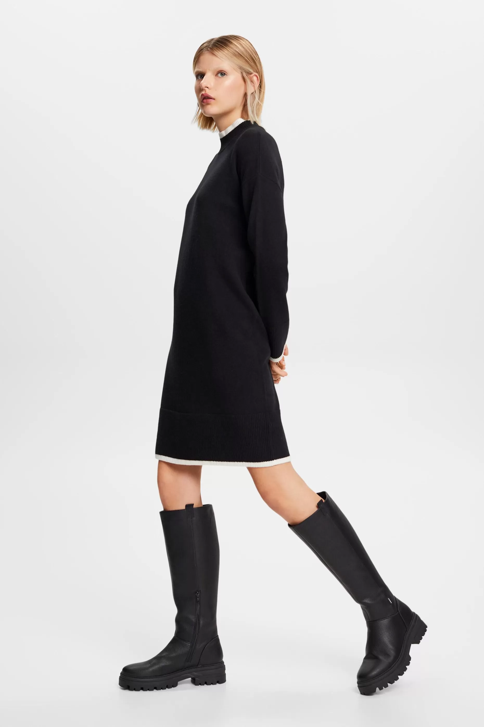 ESPRIT Knit Mock Neck Dress at our Online Shop *Women Dresses + Jumpsuits