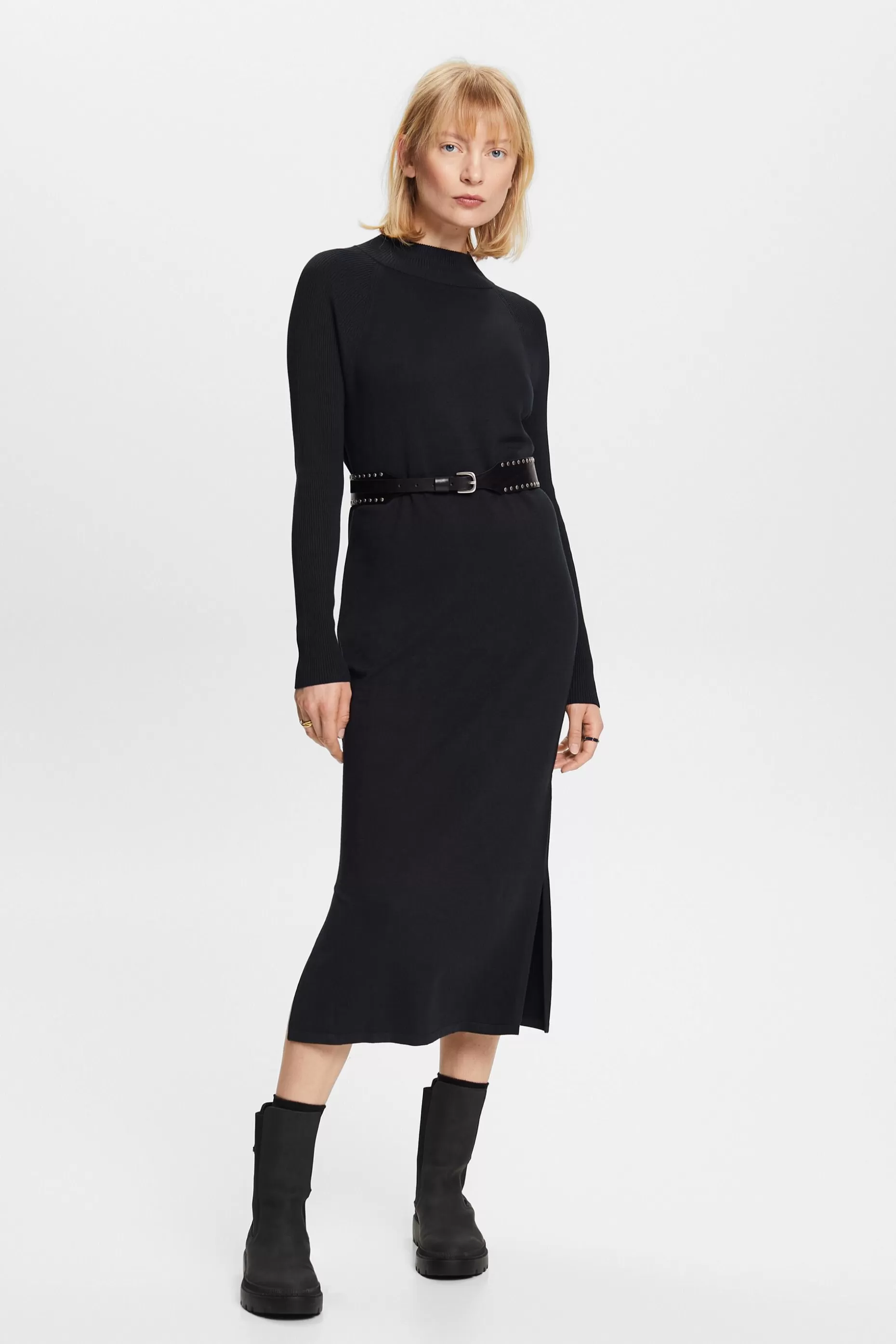 ESPRIT Knit Mock Neck Midi Dress at our Online Shop *Women Dresses