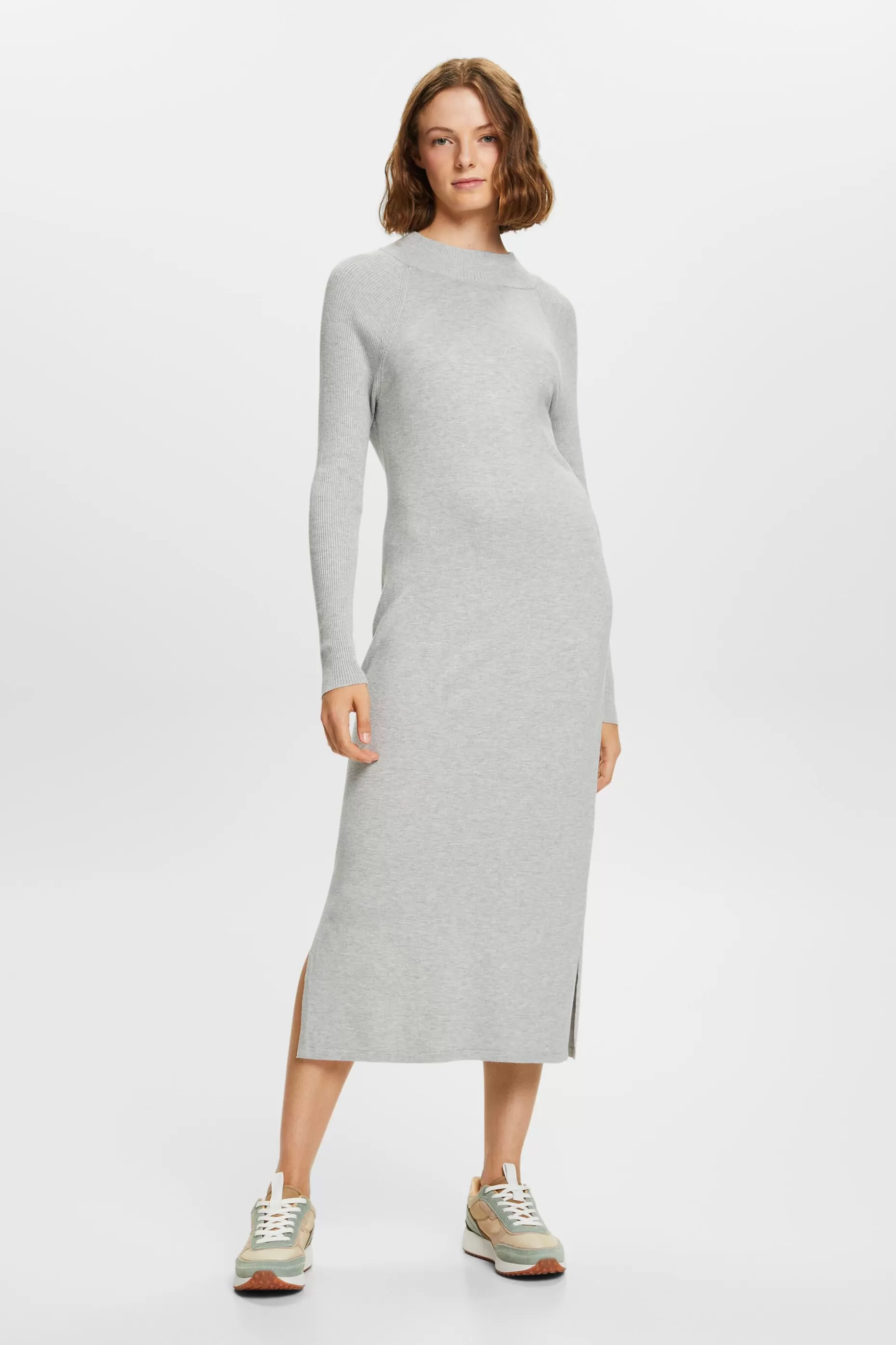 ESPRIT Knit Mock Neck Midi Dress at our Online Shop *Women Dresses + Jumpsuits